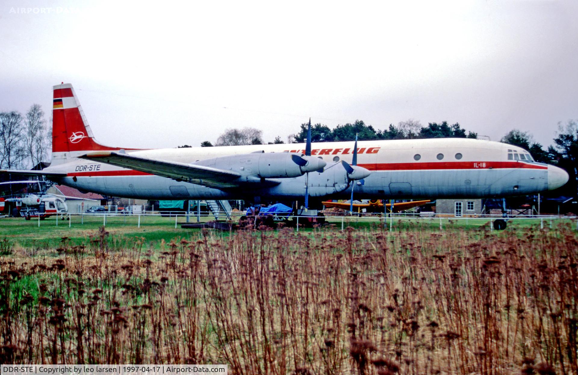 DDR-STE, 1962 Ilyushin IL-18B C/N 182005101, Borkheide Museum 17.4.97