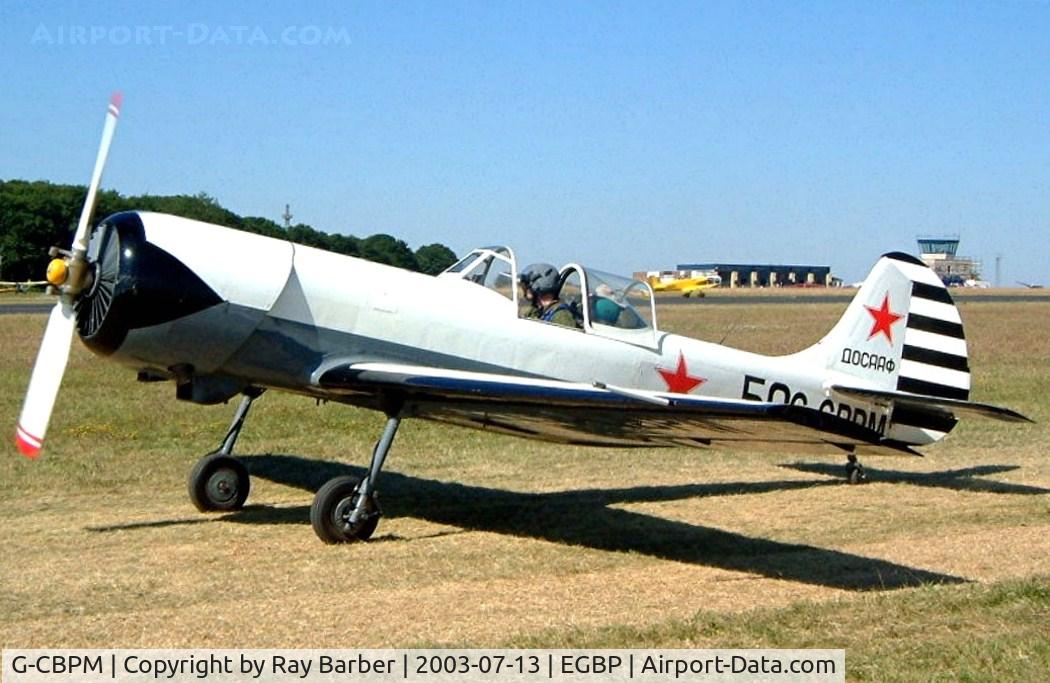 G-CBPM, 1981 Yakovlev Yak-50 C/N 812101, Yakovlev Yak-50 [812101] Kemble~G 13/07/2003