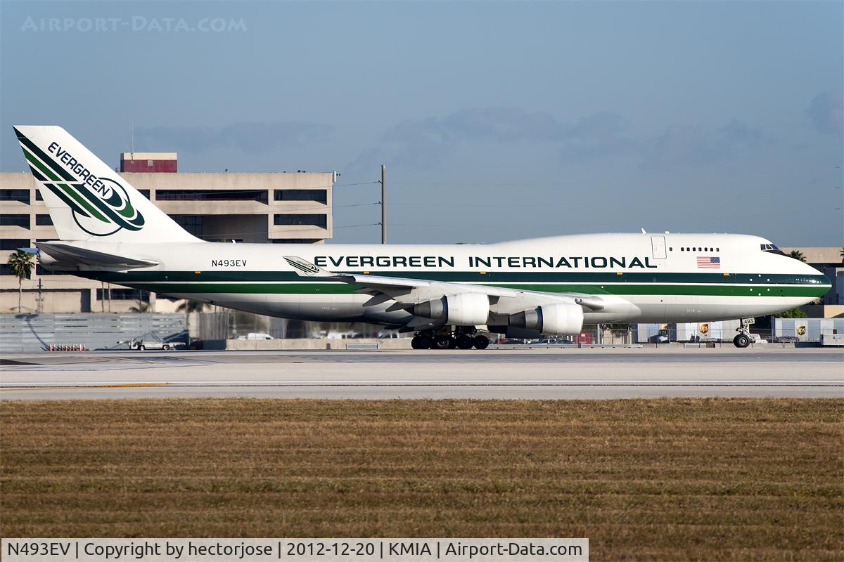 N493EV, 1993 Boeing 747-4H6 C/N 25702, Evergreen International
