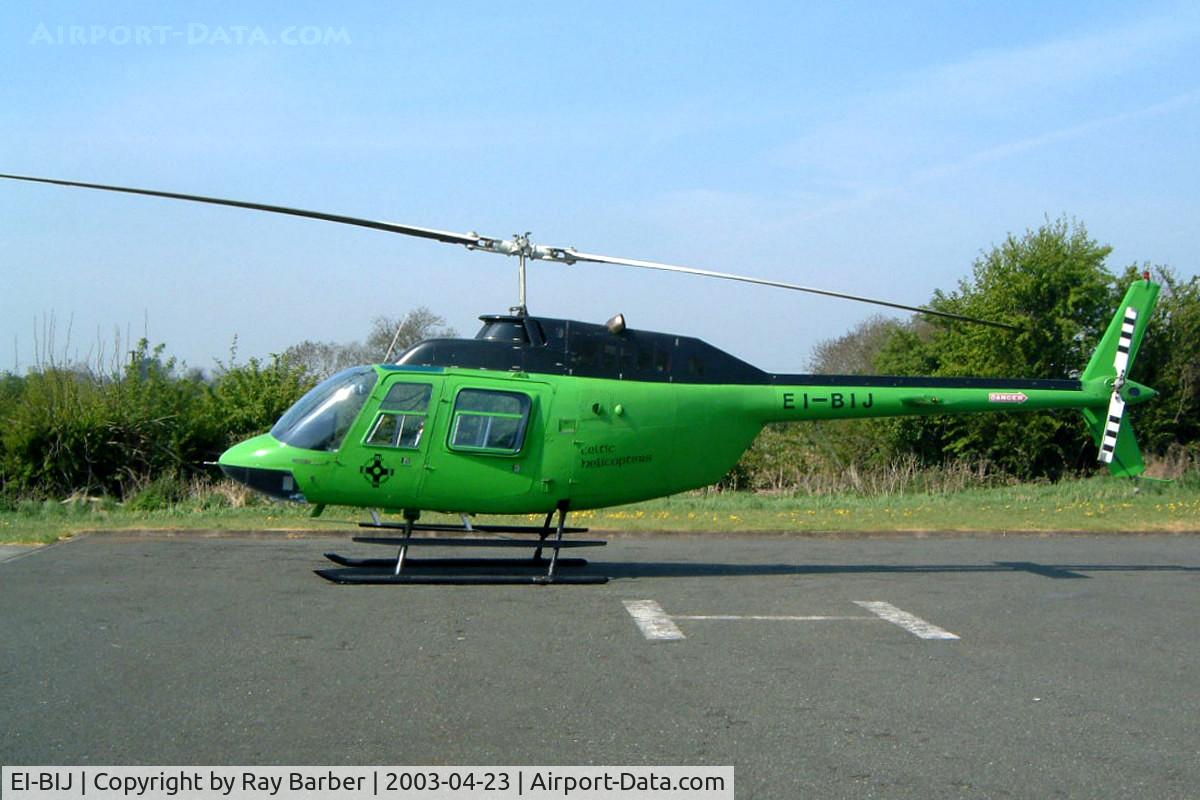 EI-BIJ, 1975 Agusta AB-206B JetRanger II C/N 8432, Agusta-Bell AB.206B Jet Ranger II [8432] (Celtic Helicopters) Dublin-Knocksedan Heliport~EI 23/04/2003
