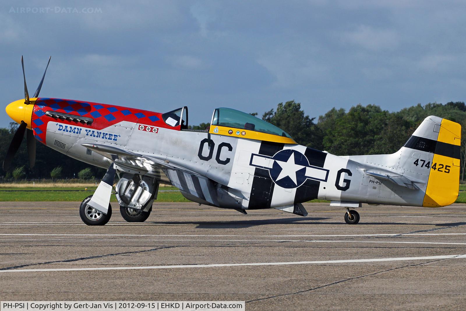 PH-PSI, 1945 North American P-51D Mustang C/N 122-40965, Taken at Heldair Airshow