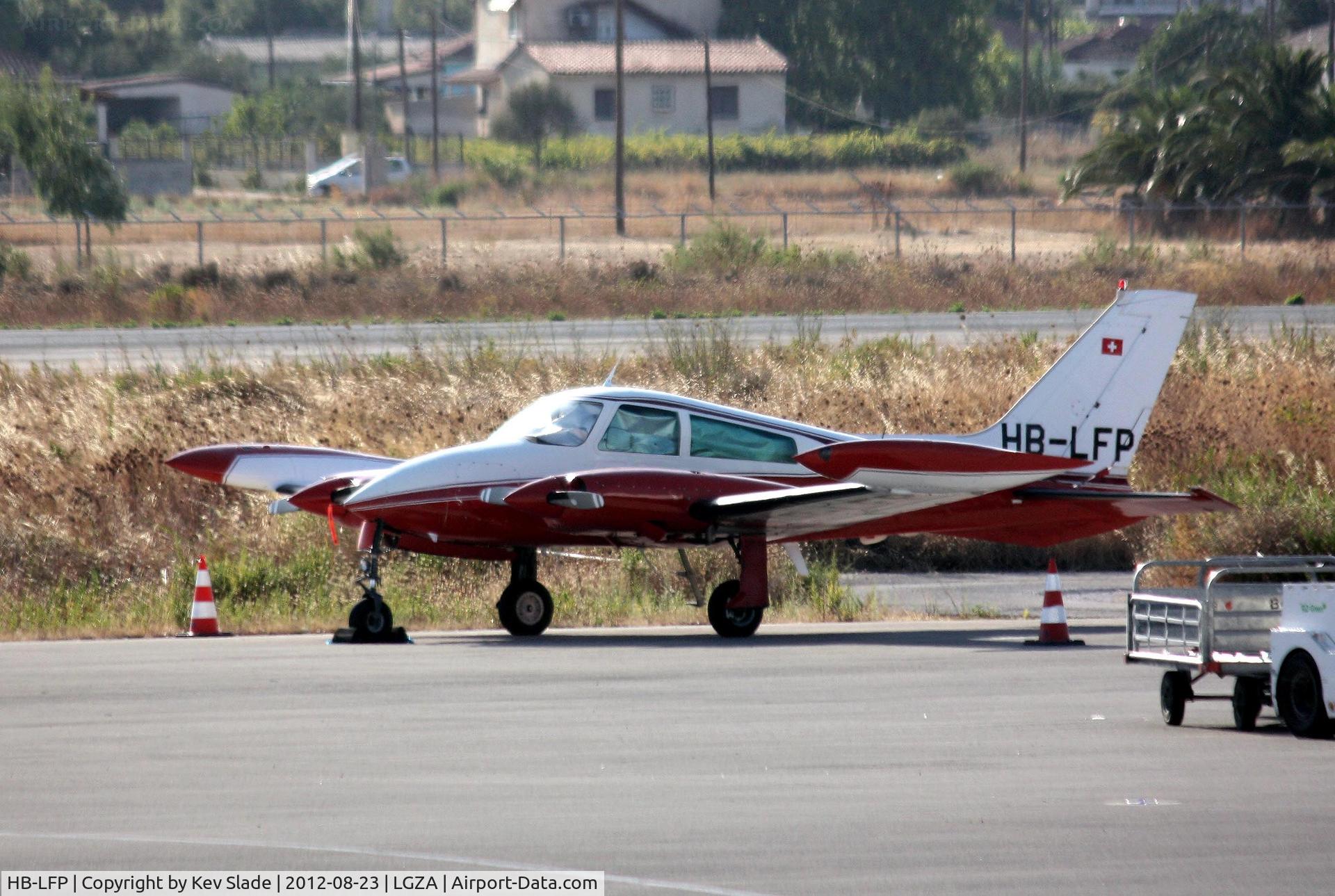 HB-LFP, 1969 Cessna 310P C/N 310P0207, Basking in the evening sunshine.