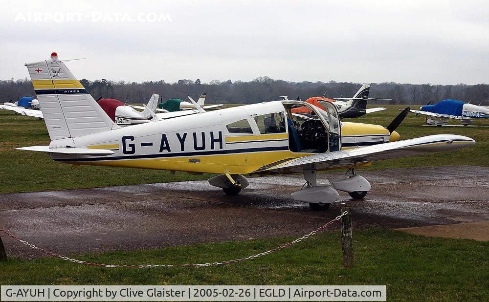G-AYUH, 1970 Piper PA-28-180 Cherokee C/N 28-7105042, Ex: Originally owned to, C.S.E. (Aircraft Services) Ltd in March 1971 and currently owned to, Starpress Ltd since January 2004.