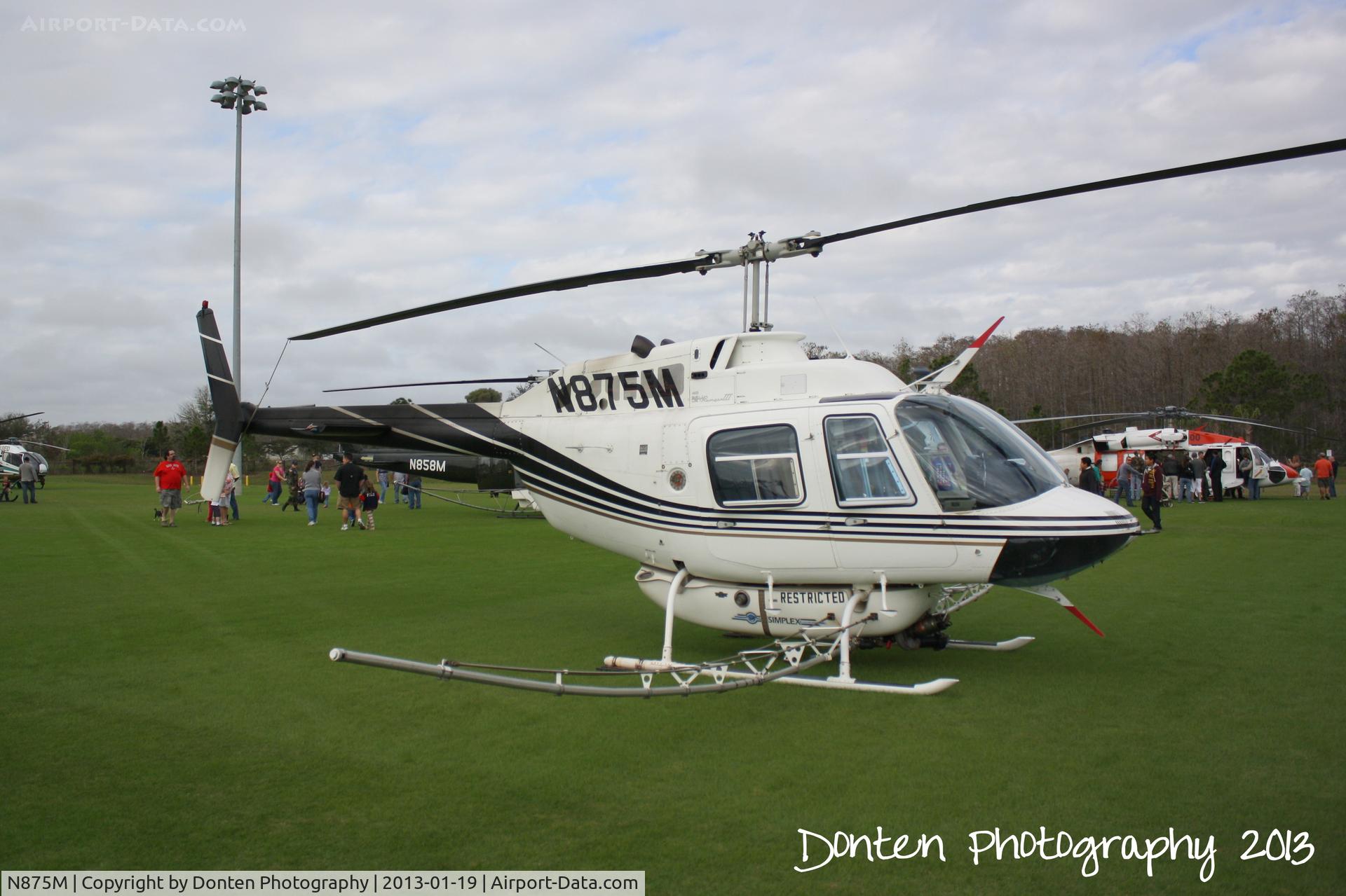 N875M, 2000 Bell 206B C/N 4540, Bell 206 (N875M) of Lee County Mosquito Control on display at the American Heroes Air Show