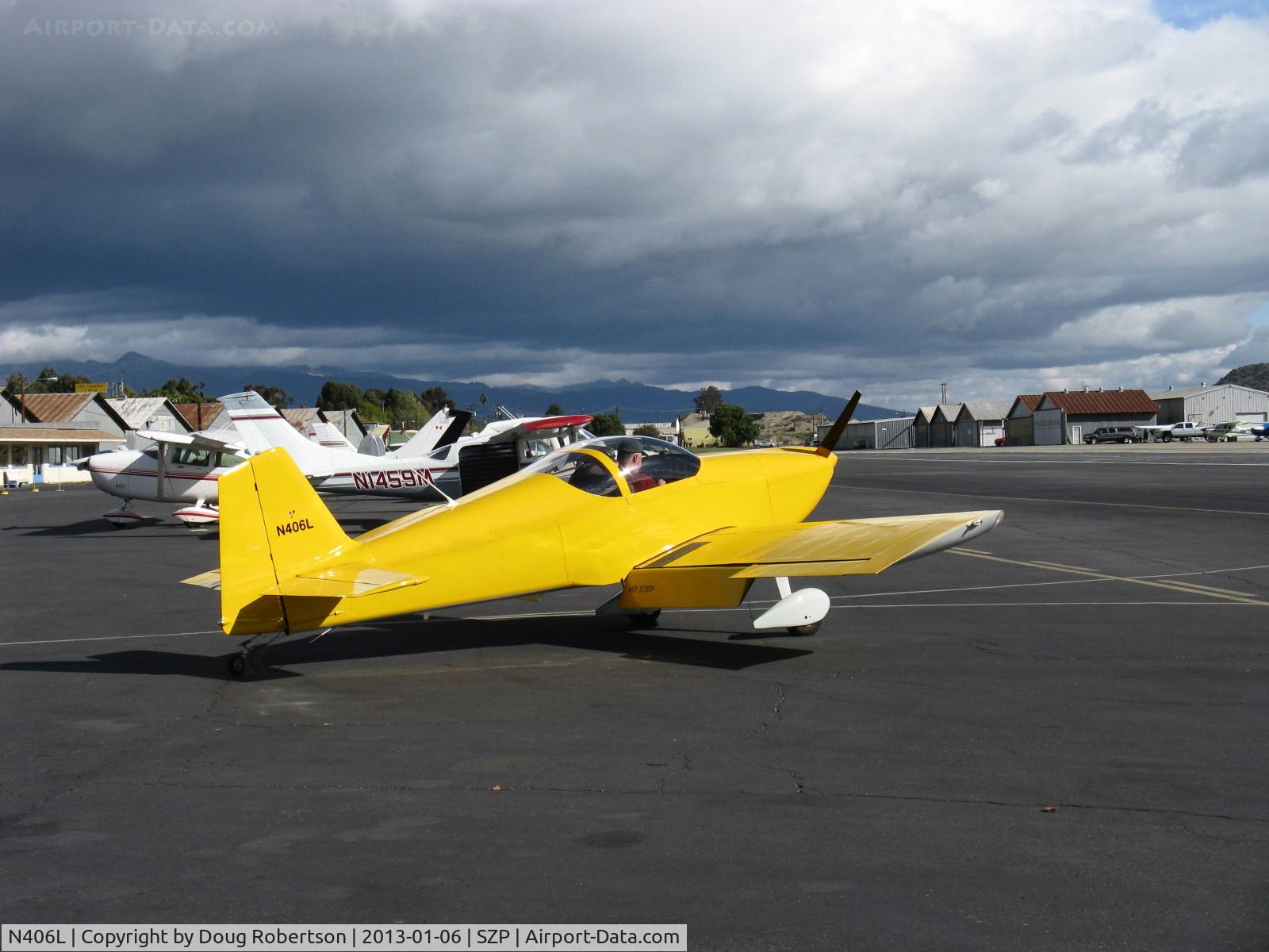 N406L, 2008 Vans RV-6 C/N 936, Provo PROVO 6, Lycoming O-320 160 Hp, taxi