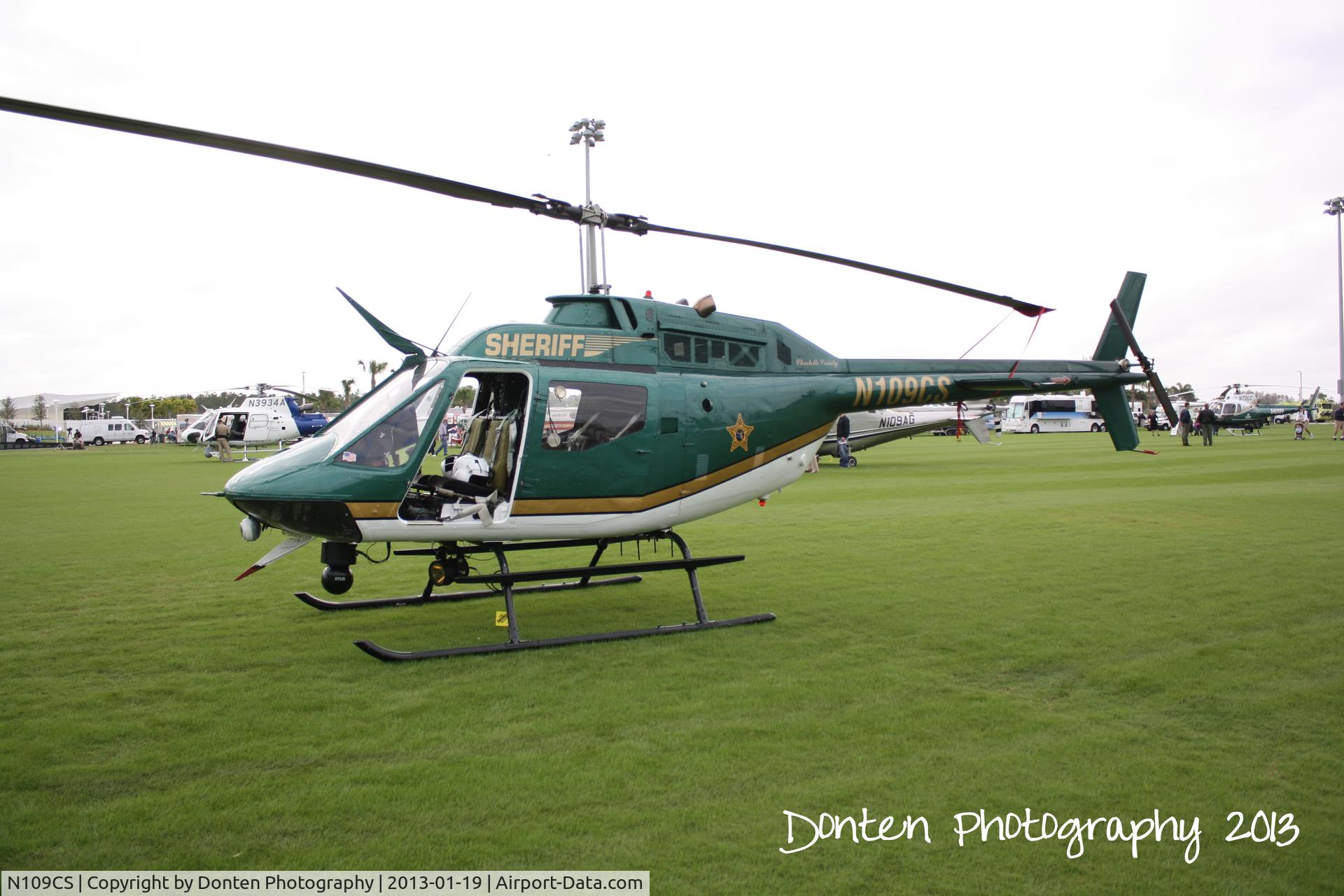 N109CS, Bell OH-58C C/N 72-21282, Charlotte County Sheriff's Office Aviation Unit (N109CS) on display at the American Heroes Air Show