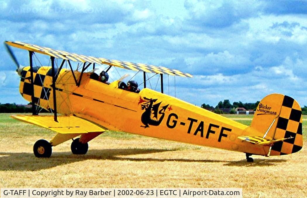 G-TAFF, 1957 CASA 1-131E Jungmann C/N 1129, CASA 1.131E Jungmann [1129] Cranfield~G 23/06/2002