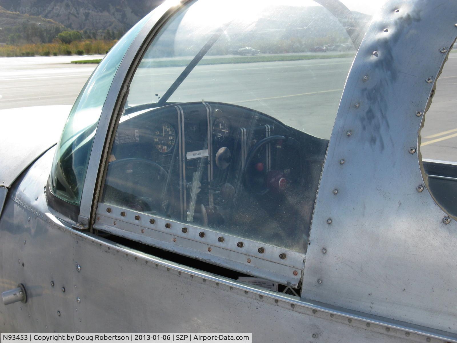 N93453, 1946 Erco 415C Ercoupe C/N 776, 1946 ERCO Ercoupe 415-C, Continental A&C75 75 Hp, panel