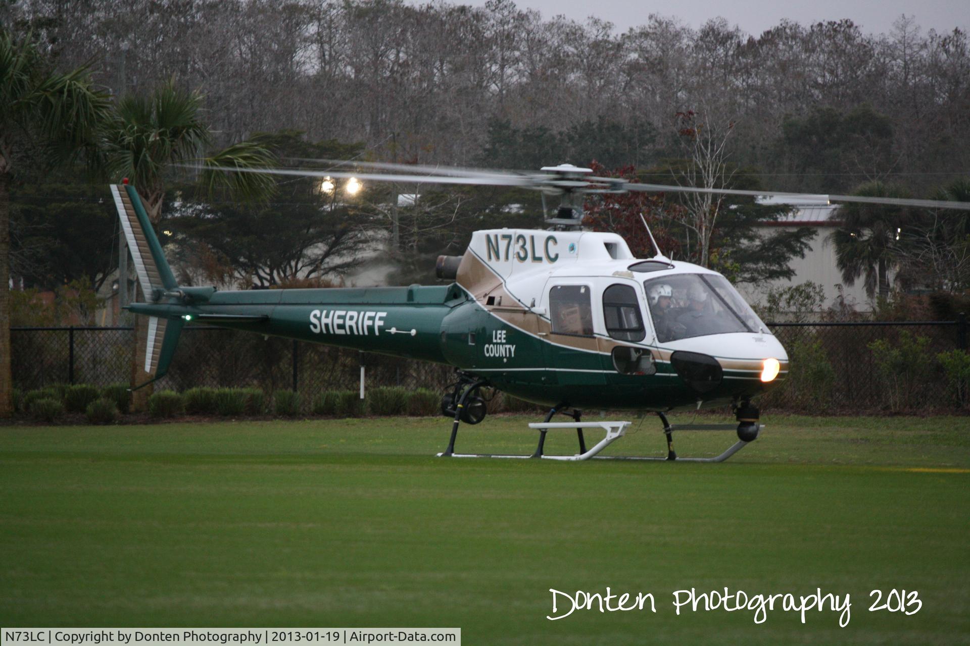 N73LC, 1991 Aerospatiale AS-350B Ecureuil C/N 2471, Lee County Sheriff's Office Aviation Unit (N73LC) lands at JetBlue Park for the American Heroes Air Show