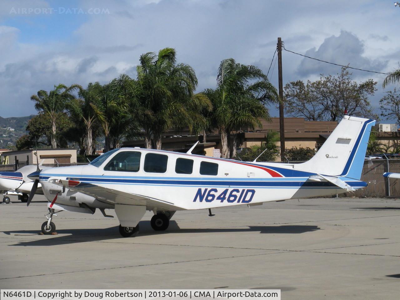 N6461D, 1982 Beech B36TC Bonanza C/N EA-287, 1982 Beech B36TC, TURBO BONANZA, Continental TSIO-520-UB 300 Hp