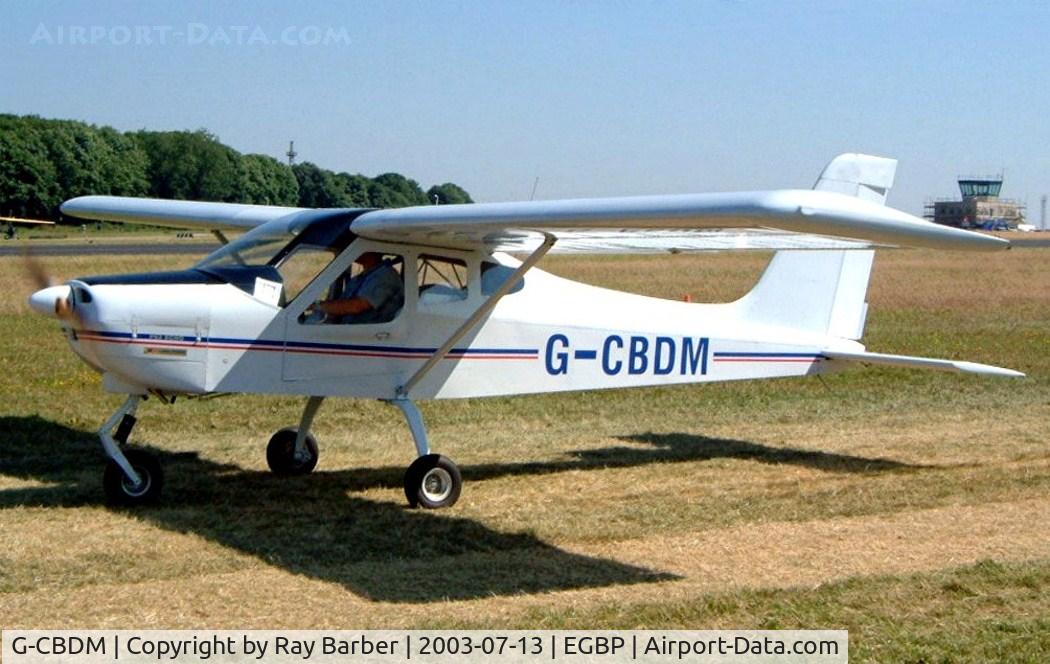 G-CBDM, 2003 Tecnam P-92EM Echo C/N PFA 318-13756, Tecnam P.92-EM Echo [PFA 318-13756] Kemble~G 13/07/2003