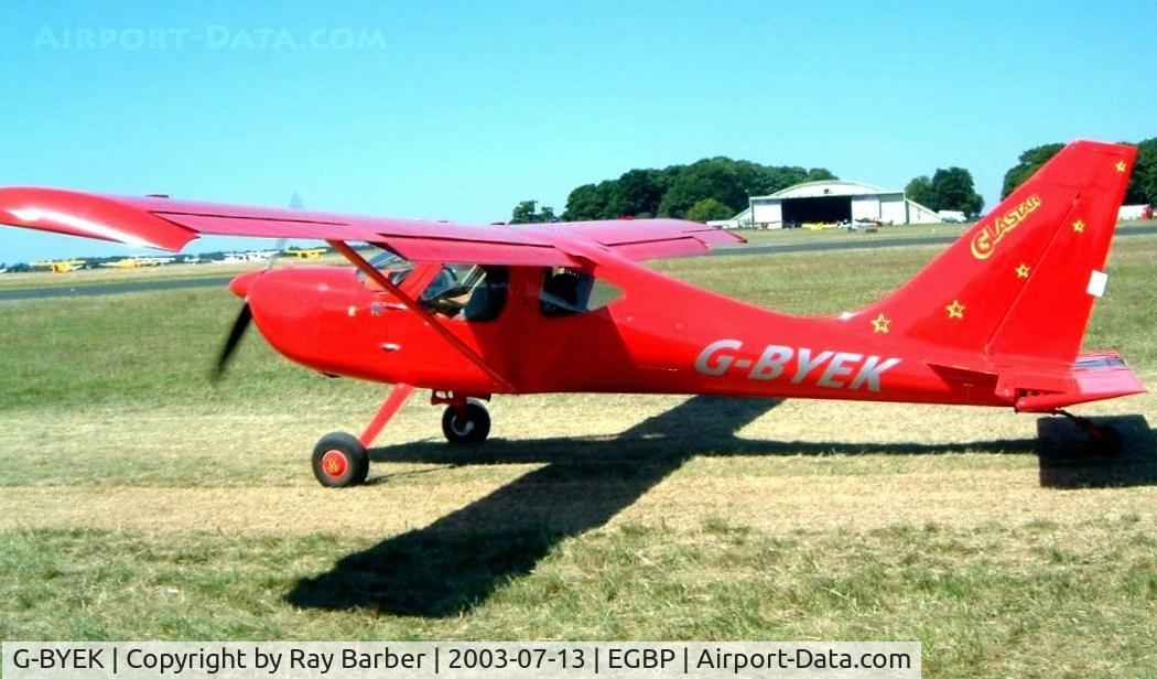 G-BYEK, 2000 Stoddard-Hamilton GlaStar GS-1 C/N PFA 295-13087, Stoddard Hamilton Glastar [PFA 295-13087] Kemble~G 13/07/2003