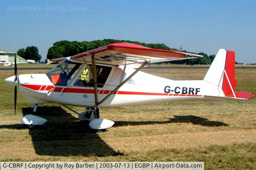 G-CBRF, 2002 Comco Ikarus C42 FB100 VLA C/N PFA 322-13900, Comco Ikarus C42 FB UK Cyclone [PFA 322-13900] Kemble~G 13/07/2003