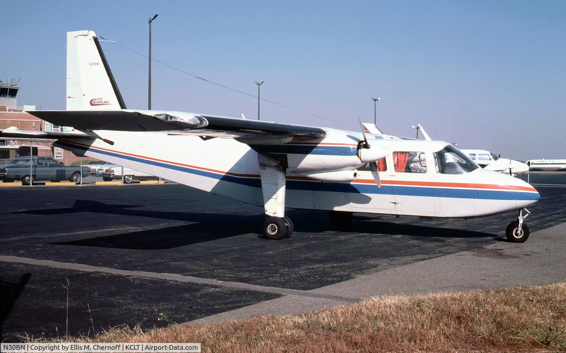 N30BN, Britten-Norman BN-2A-8 Islander C/N 30, Air Carolina