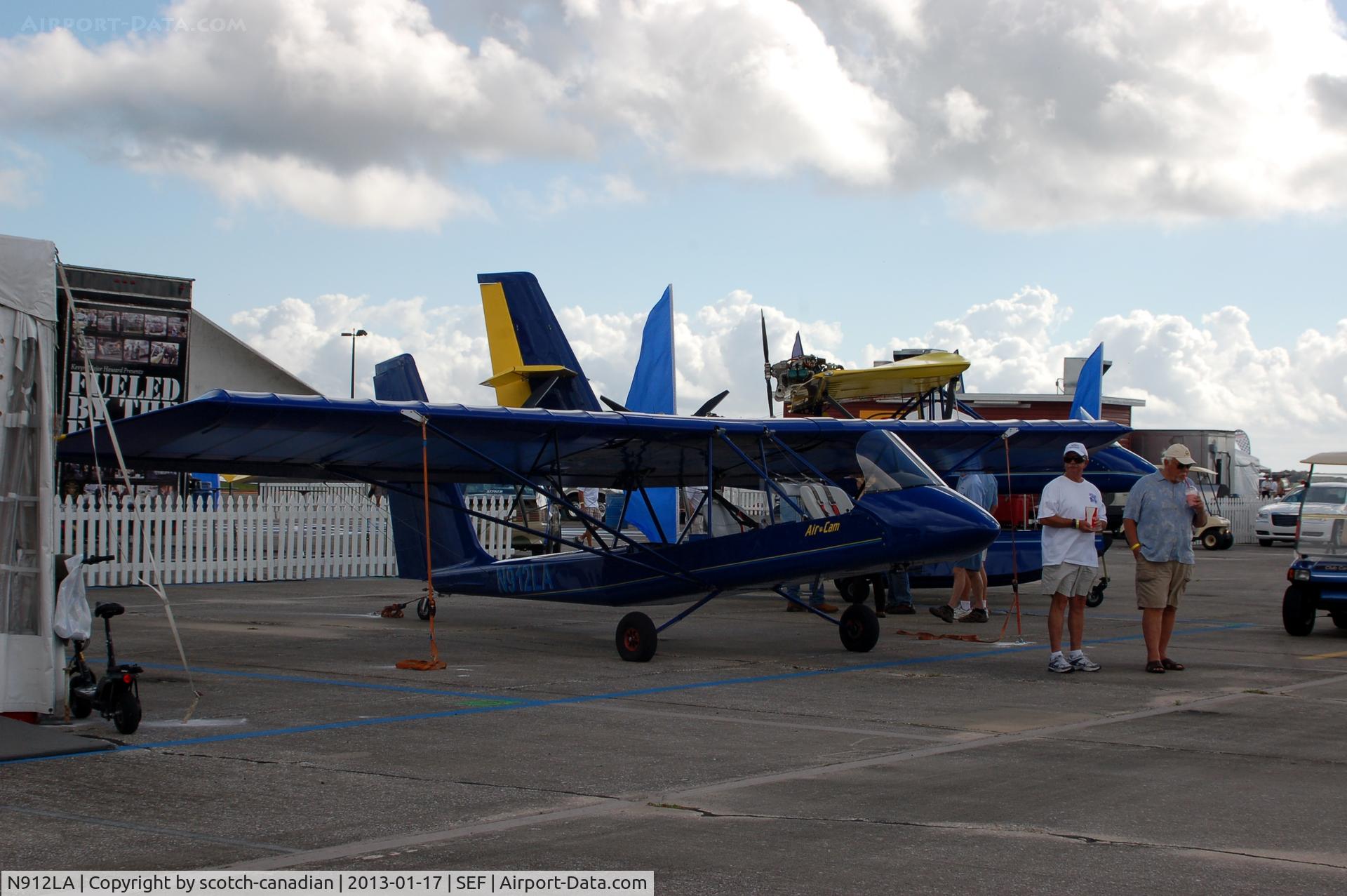 N912LA, Lockwood Aircam C/N AC138, Lockwood Aircraft/Tony Rasch, Air Cam, N912LA, at the US Sport Aviation Expo, Sebring Regional Airport, Sebring, FL