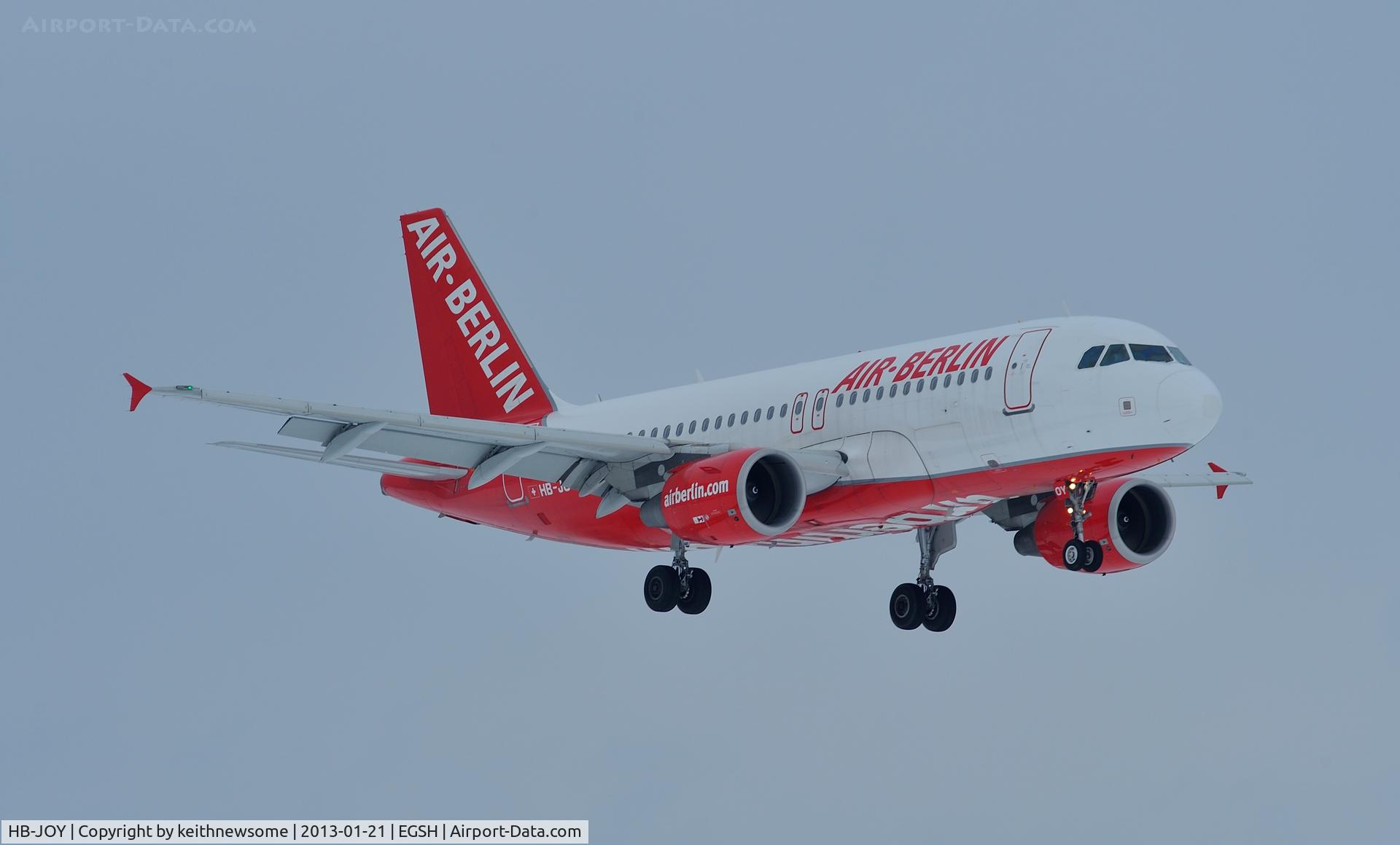 HB-JOY, 2007 Airbus A319-111 C/N 3245, Arriving for Air Livery !