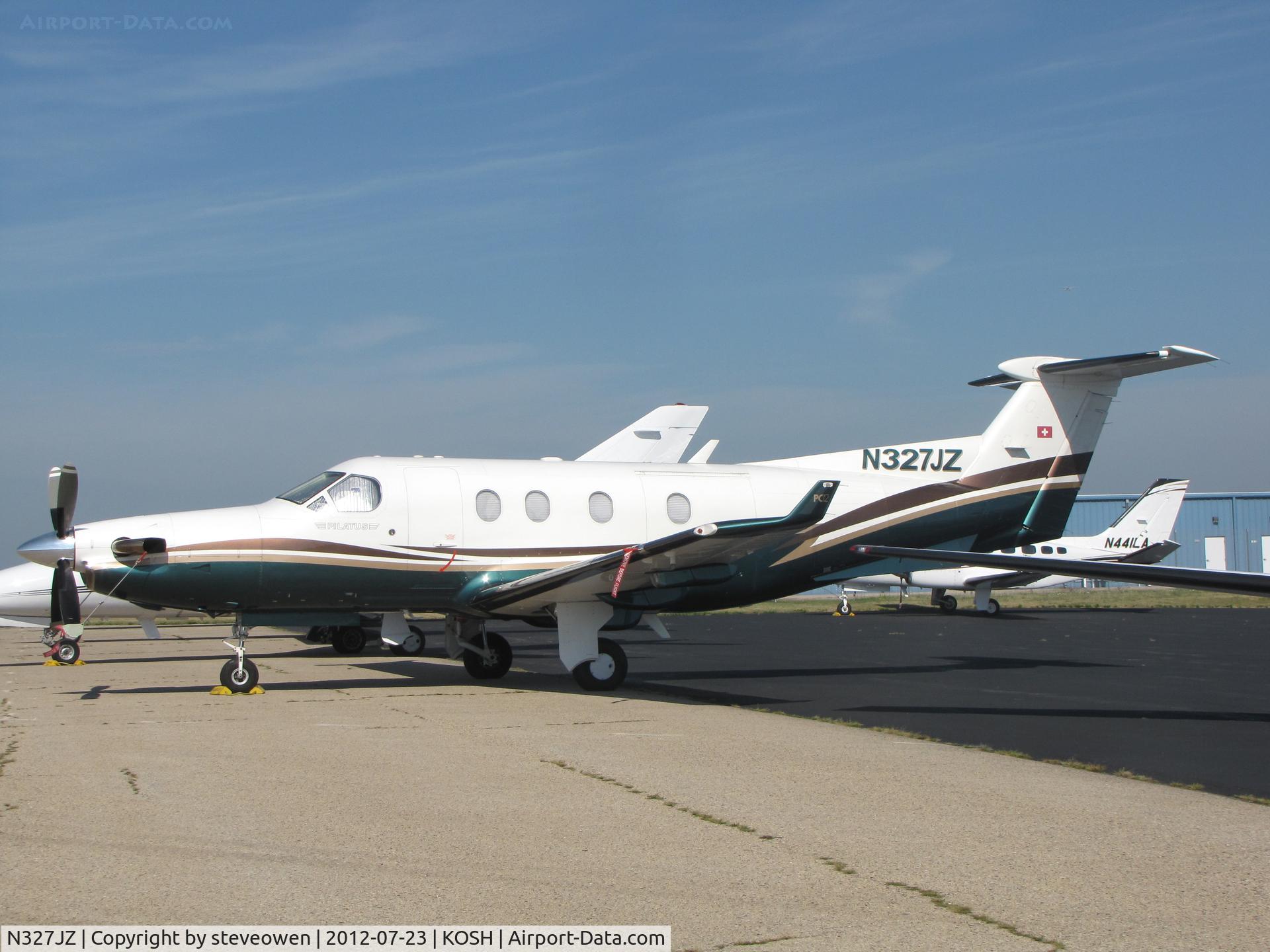 N327JZ, 2000 Pilatus PC-12/45 C/N 327, Basler FBO ramp