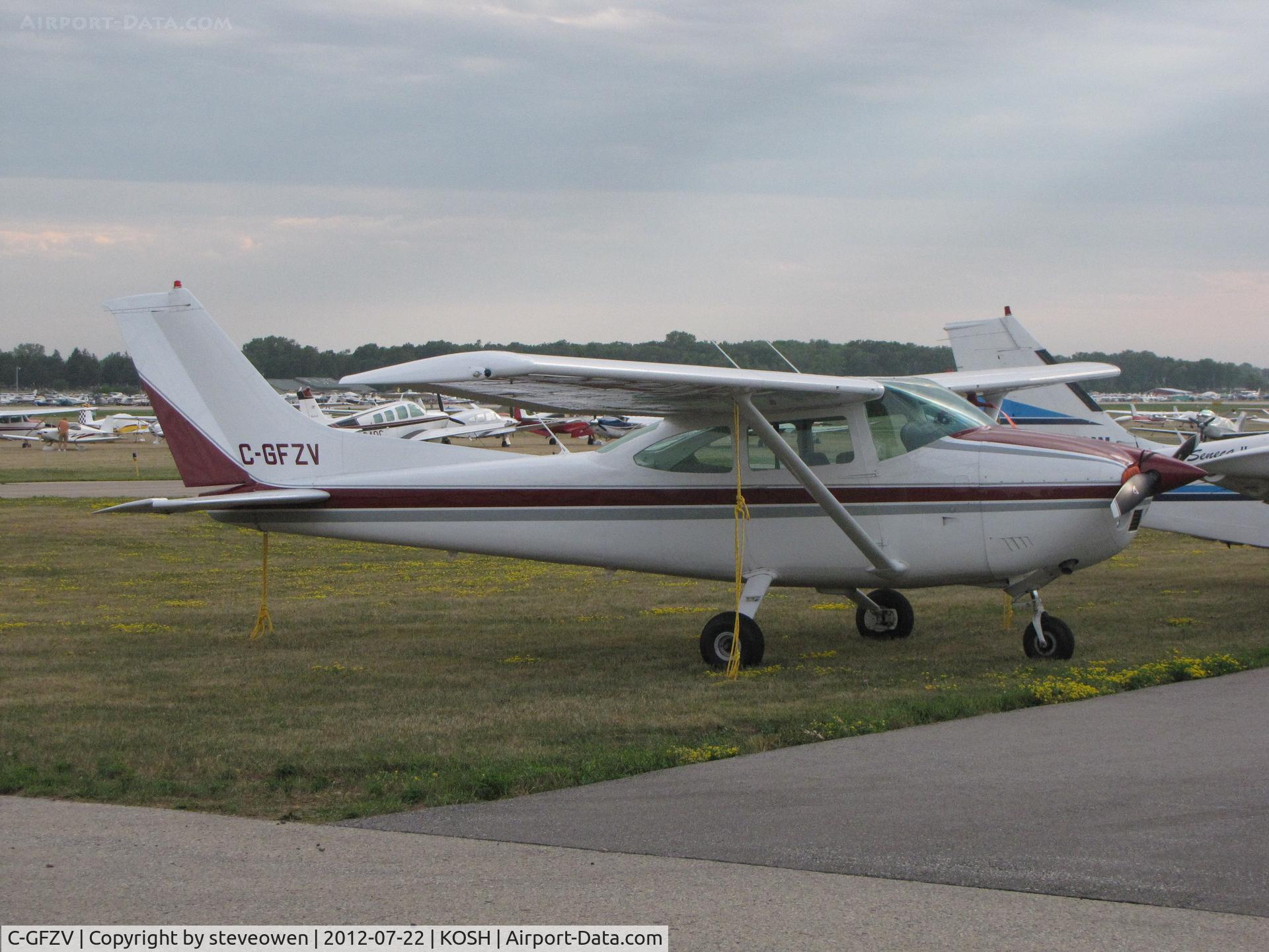 C-GFZV, 1977 Cessna 182Q Skylane C/N 182-65406, park at Oshkosh EAA2012