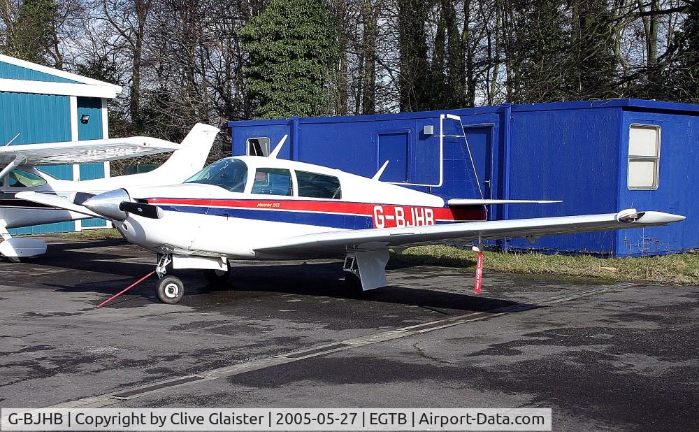 G-BJHB, 1981 Mooney M20J 201 C/N 24-1190, Ex: N1145G > G-BJGT > G-BJHB - Originally owned to, Executive Air Engineering Ltd in December 1981 and currently with, Zitair Flying Club Ltd since July 2003.