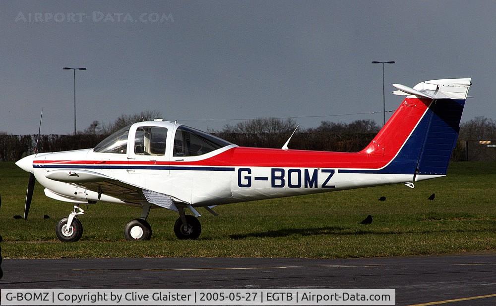 G-BOMZ, 1978 Piper PA-38-112 Tomahawk Tomahawk C/N 38-78A0635, Ex: N2315A > G-BOMZ - Originally owned in private hands in June 1988 and currently owned to and a trustee of, BOMZ Aviation since January 1991.