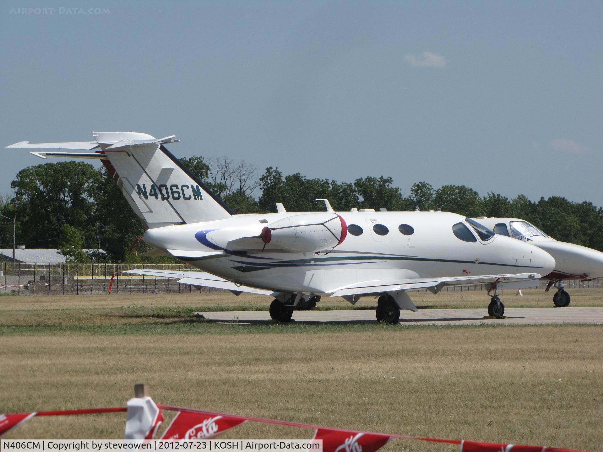 N406CM, 2007 Cessna 510 Citation Mustang Citation Mustang C/N 510-0015, parked at EAA2012