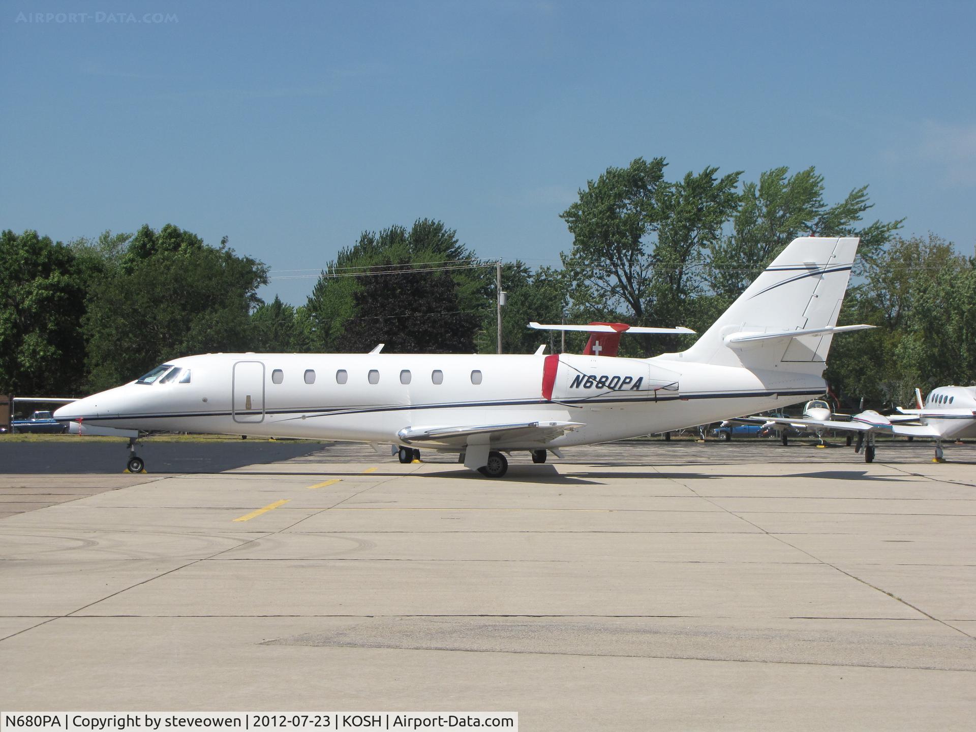 N680PA, 2008 Cessna 680 Citation Sovereign C/N 680-0255, Basler FBO ramp