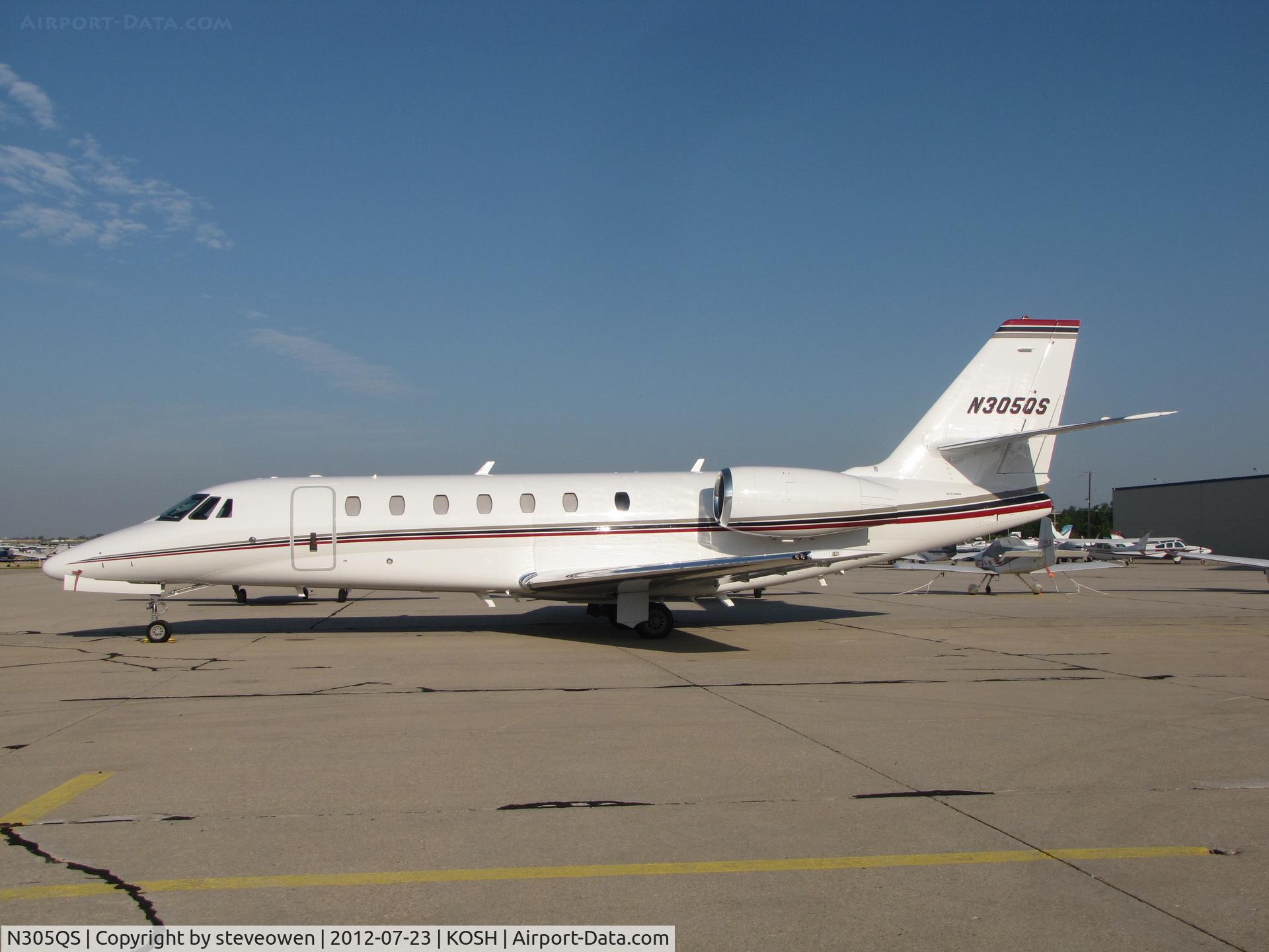 N305QS, 2006 Cessna 680 Citation Sovereign C/N 680-0088, Basler FBO ramp