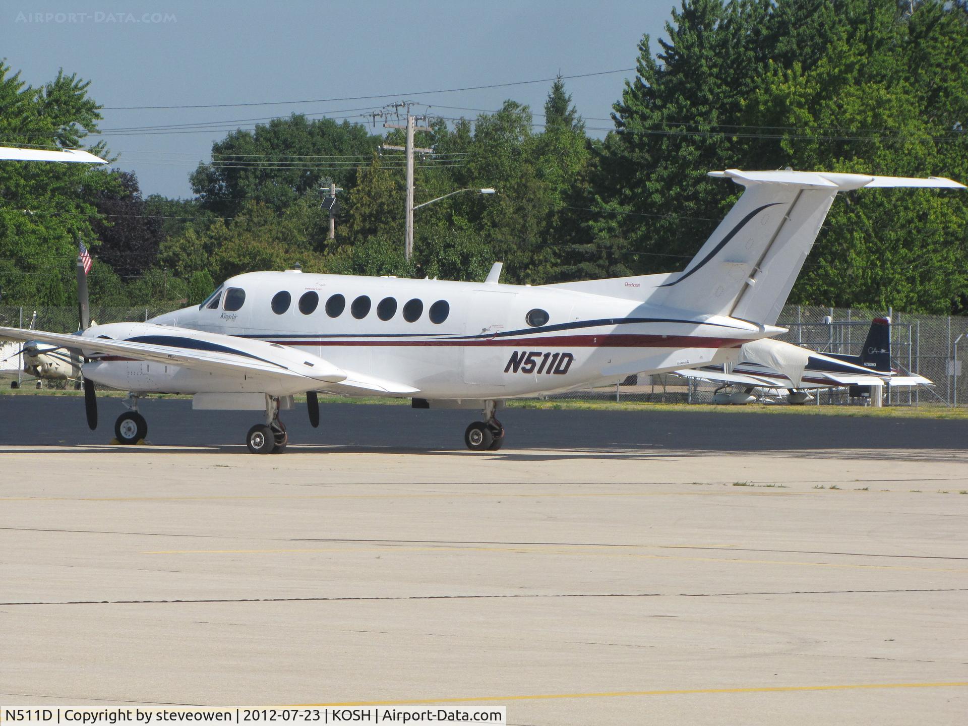 N511D, 1997 Raytheon King Air 350 (B300) C/N FL-172, Basler FBO ramp