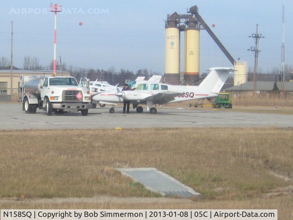 N158SQ, 1978 Beech 76 Duchess C/N ME-86, On the ramp at Griffith, Indiana