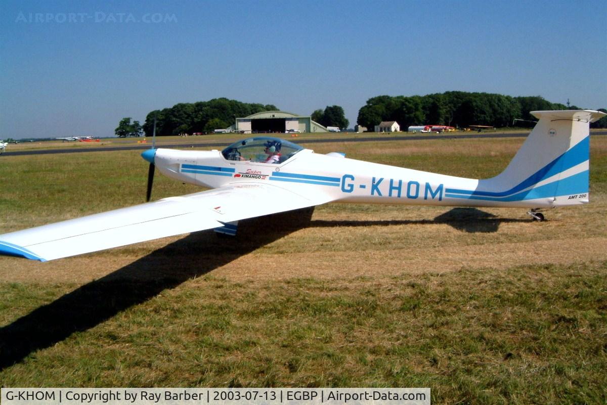 G-KHOM, 1998 Aeromot AMT-200 Super Ximango C/N 200.091, Aeromot AMT-200 Super Ximango [200-091] Kemble~G 13/07/2003.