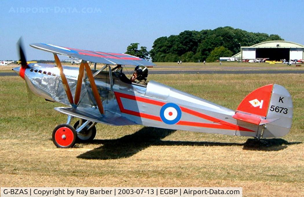 G-BZAS, 2000 Isaacs Fury II C/N PFA 011-10837, Isaacs Fury II [PFA 011-10837] Kemble~G 13/07/2003