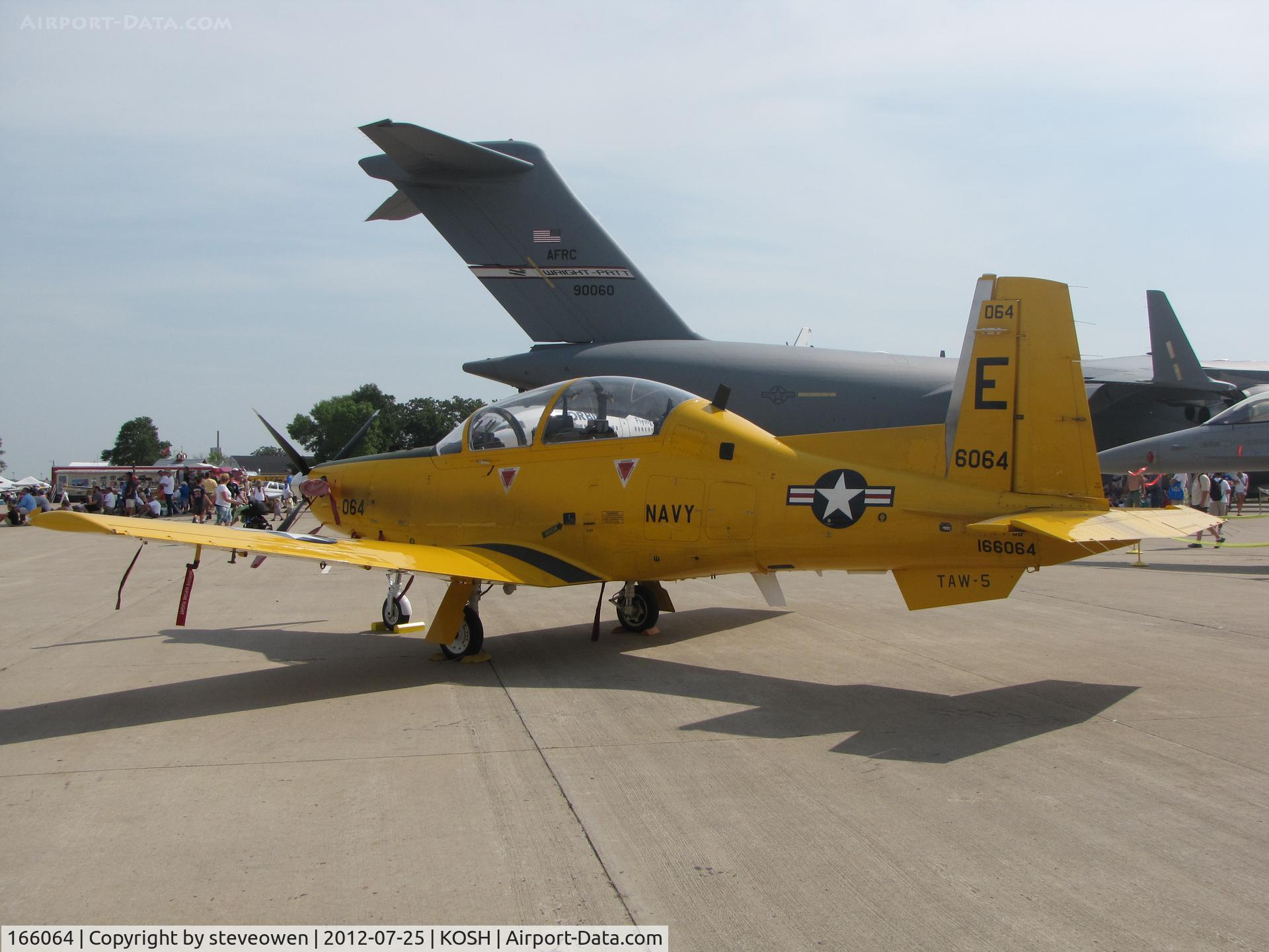 166064, Raytheon T-6B Texan II C/N PN-55, On the West Ramp @ Oshkosh