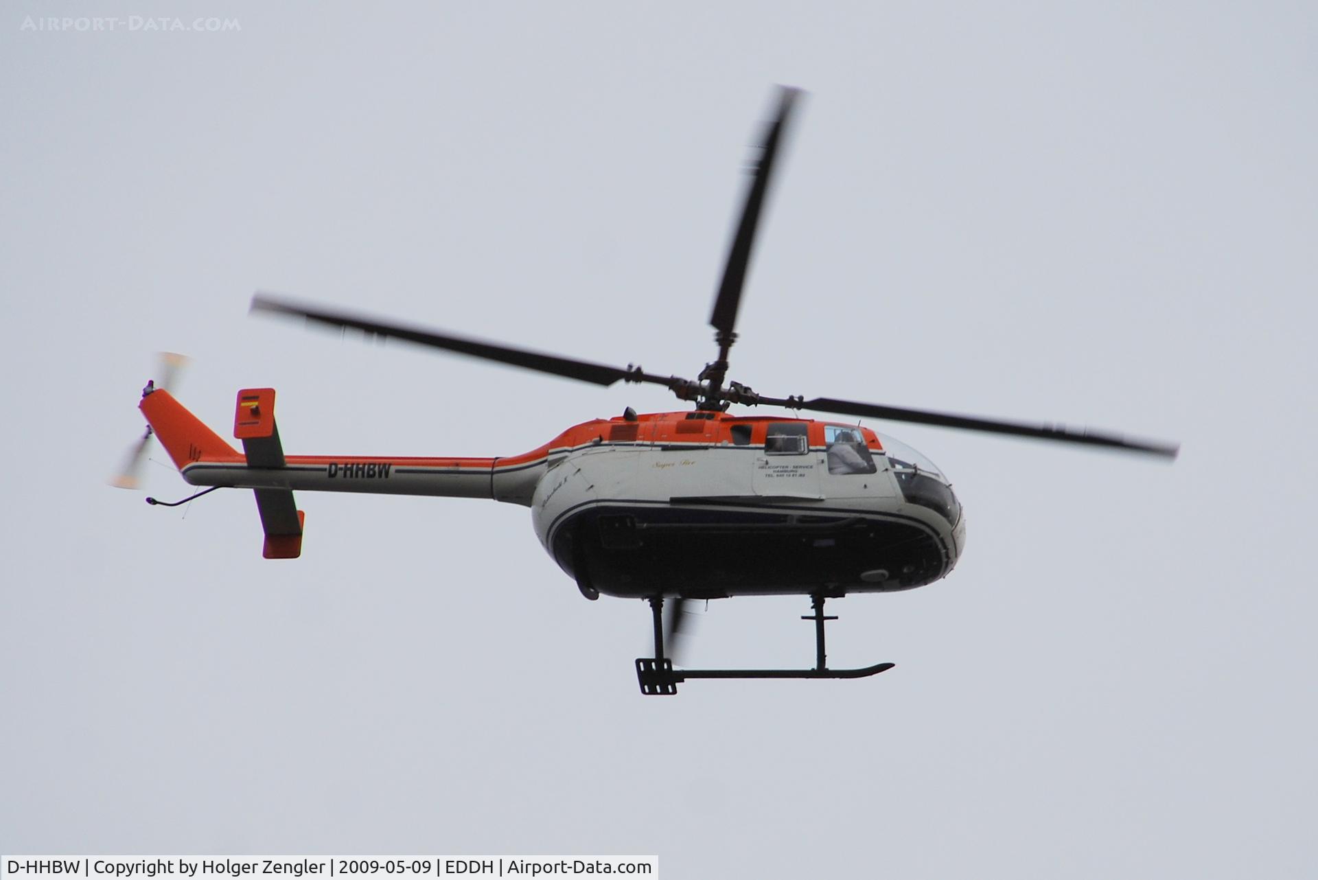 D-HHBW, 1997 MBB Bo-105CBS-5 C/N S-346, Police heli on patrol...