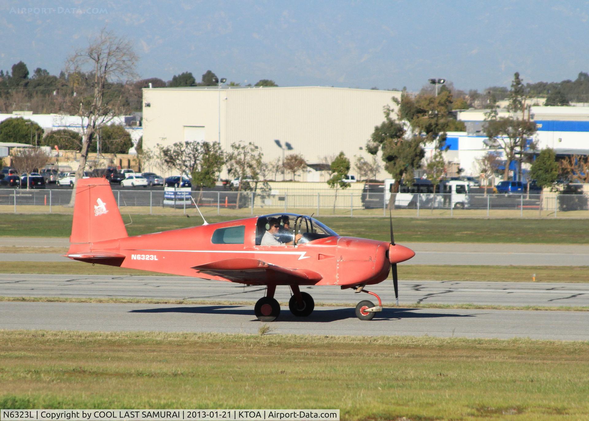 N6323L, 1972 American AA-1B Yankee C/N AA1B-0023, Taxiing to runway