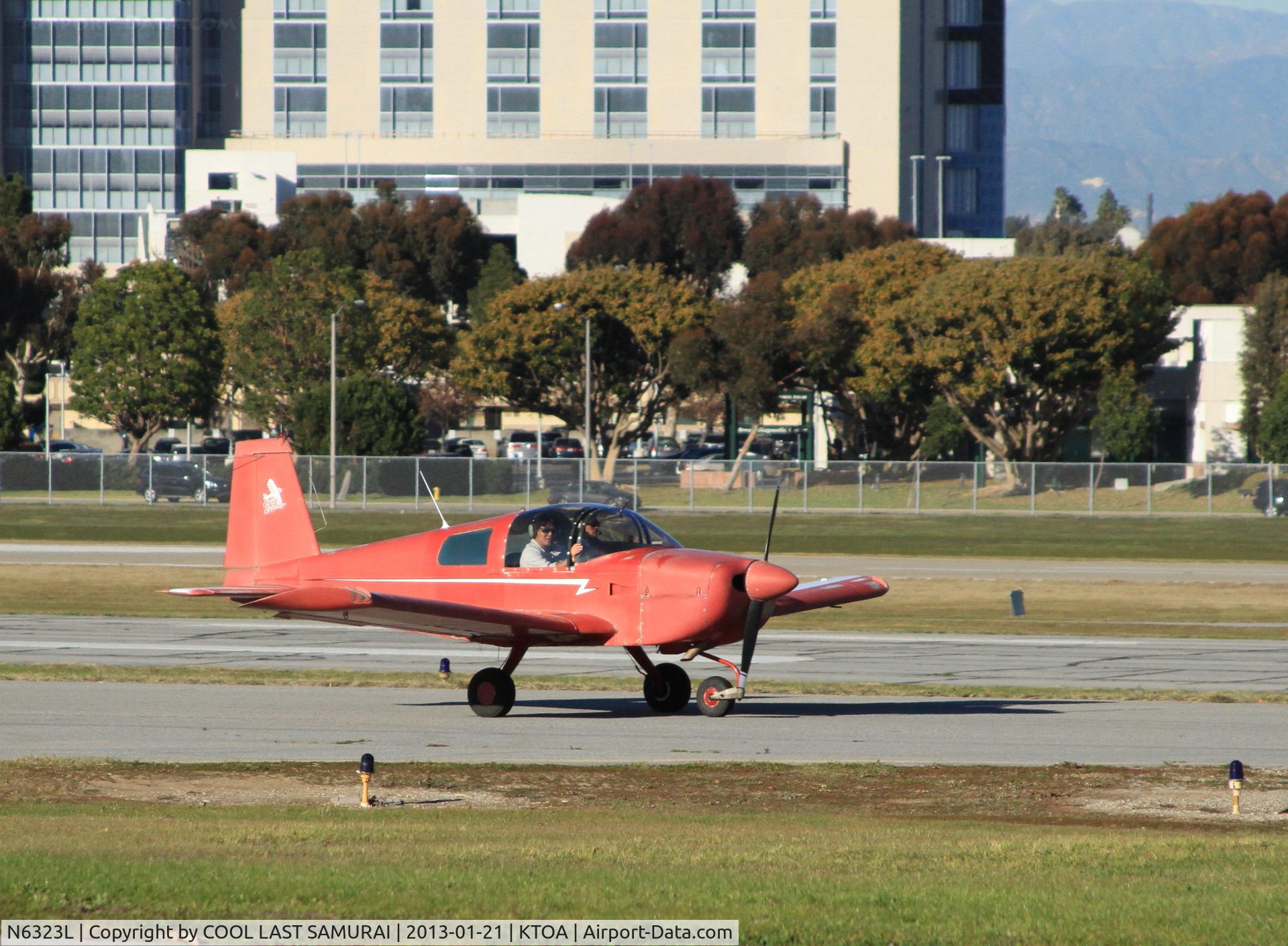 N6323L, 1972 American AA-1B Yankee C/N AA1B-0023, taxiing to runway