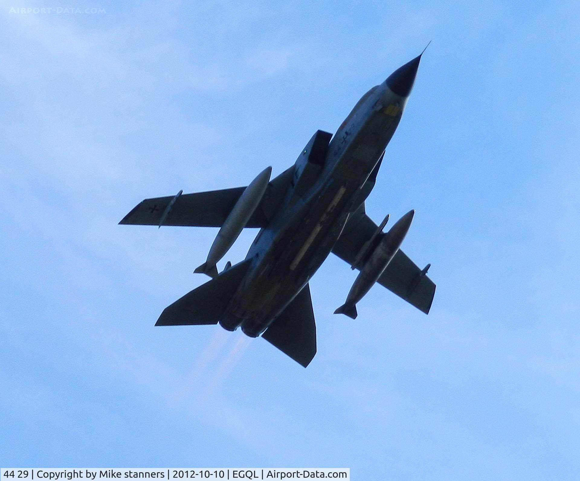 44 29, Panavia Tornado IDS C/N 327/GS090/4129, JBG-33 Tornado takes off on another joint warrior sortie Carrying 2x 330gal wing tanks ,1xAIM-9L sidewinder (AR),1x IRIS-T AAM's