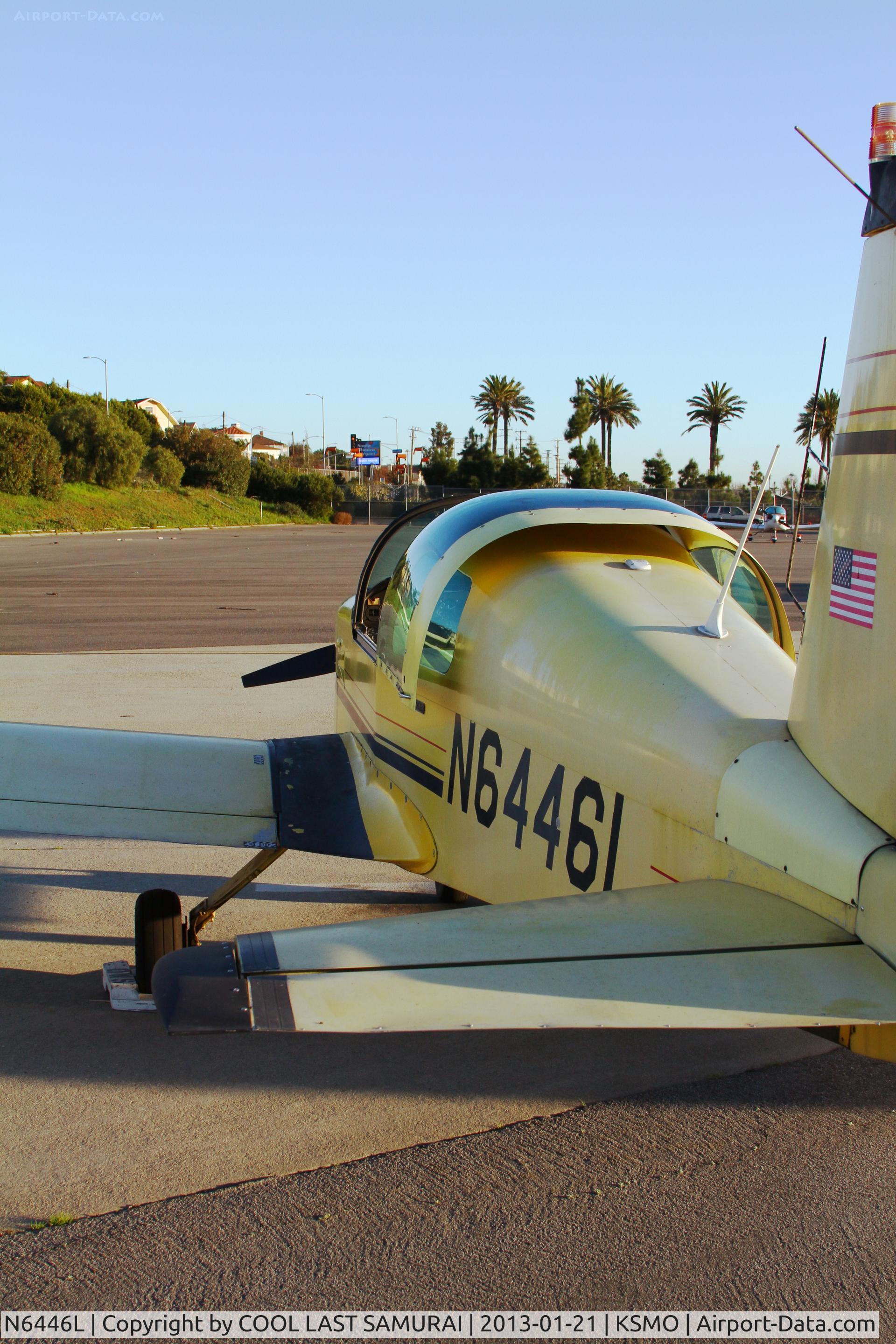 N6446L, 1972 American Aviation AA-1A Trainer C/N AA1A-0446, Santa Monica Airport parking