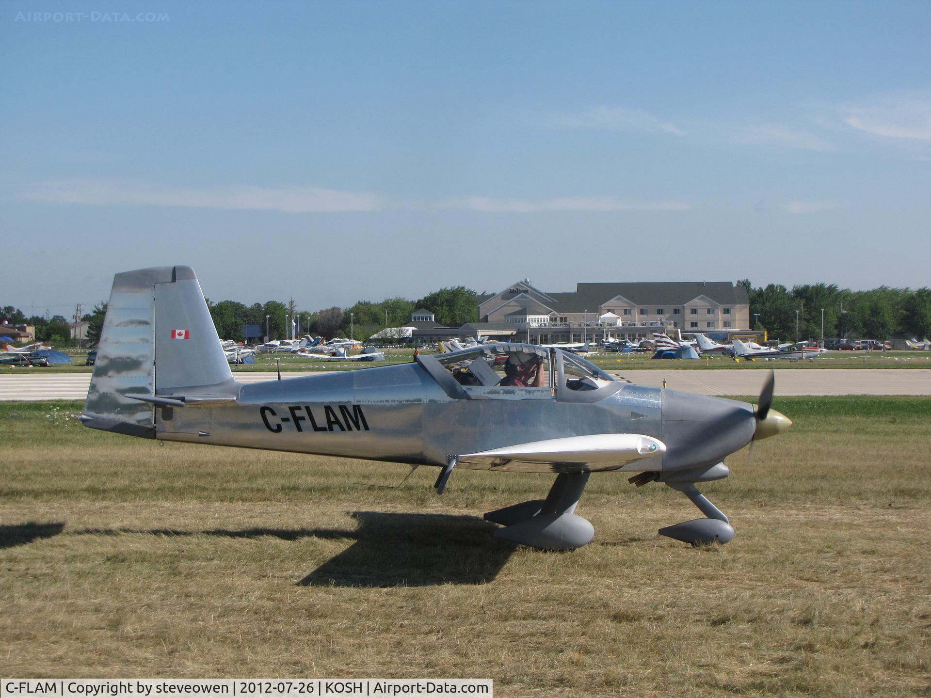 C-FLAM, 2011 Vans RV-7A C/N 712184, taxing at Oshkosh