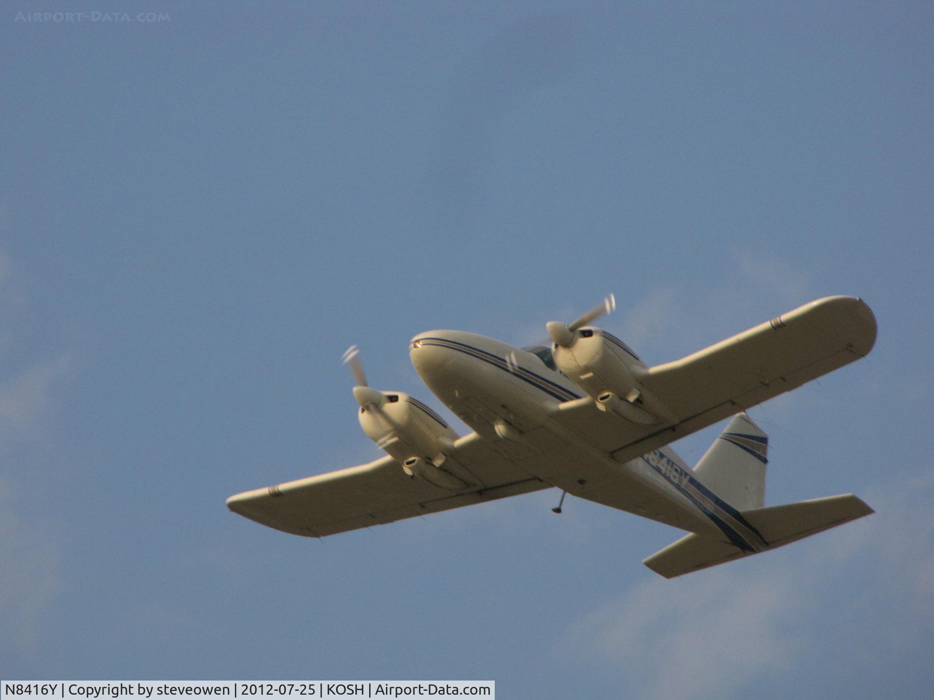 N8416Y, 1967 Piper PA-30 Twin Comanche C/N 30-1567, departing Oshkosh