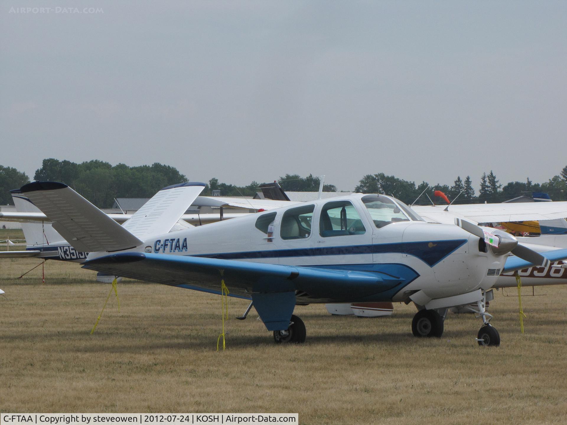 C-FTAA, 1957 Beech H35 Bonanza C/N D-5251, parked at Oshkosh