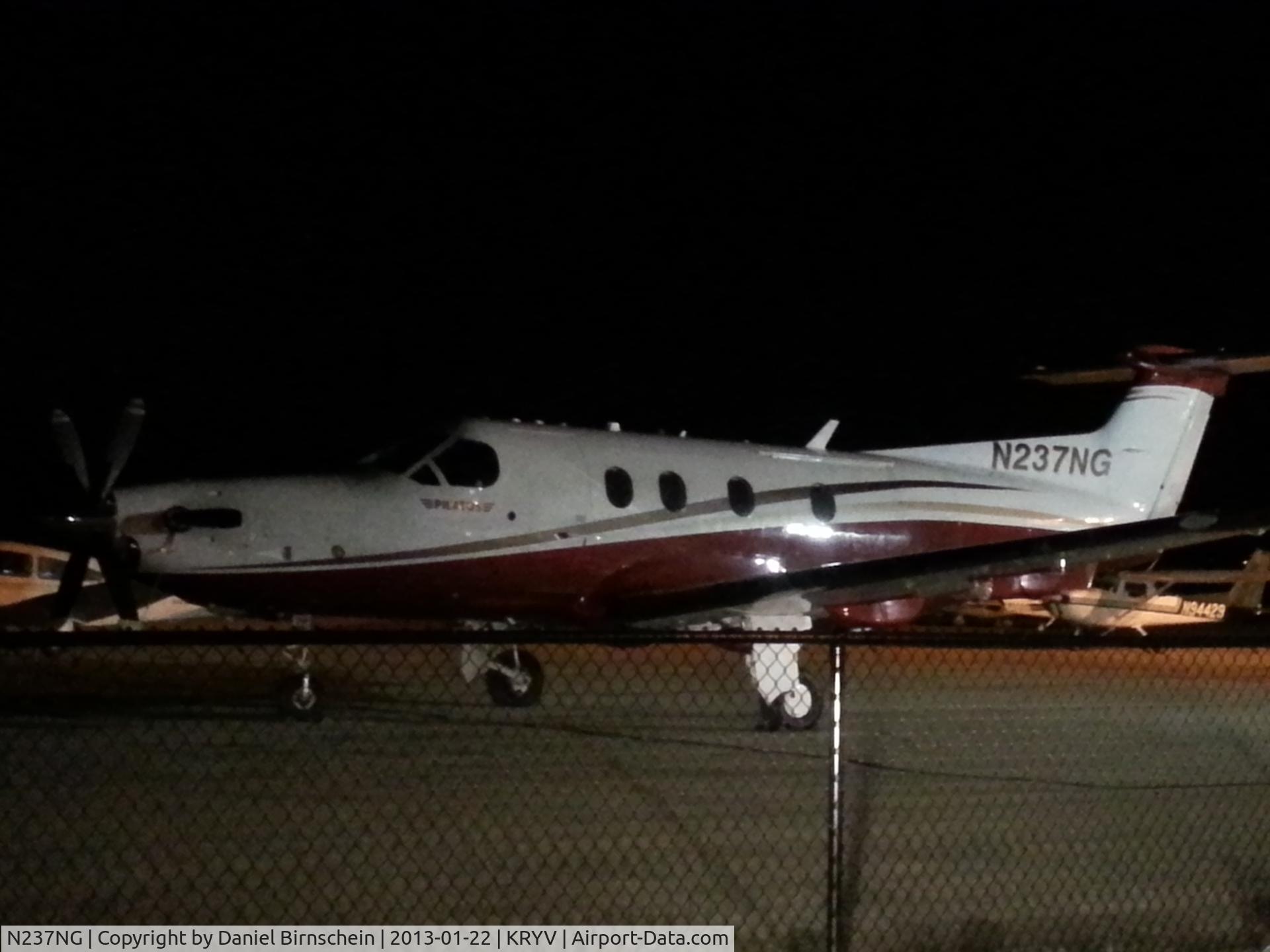 N237NG, 2010 Pilatus PC-12/47E C/N 1237, Just before being hangered.