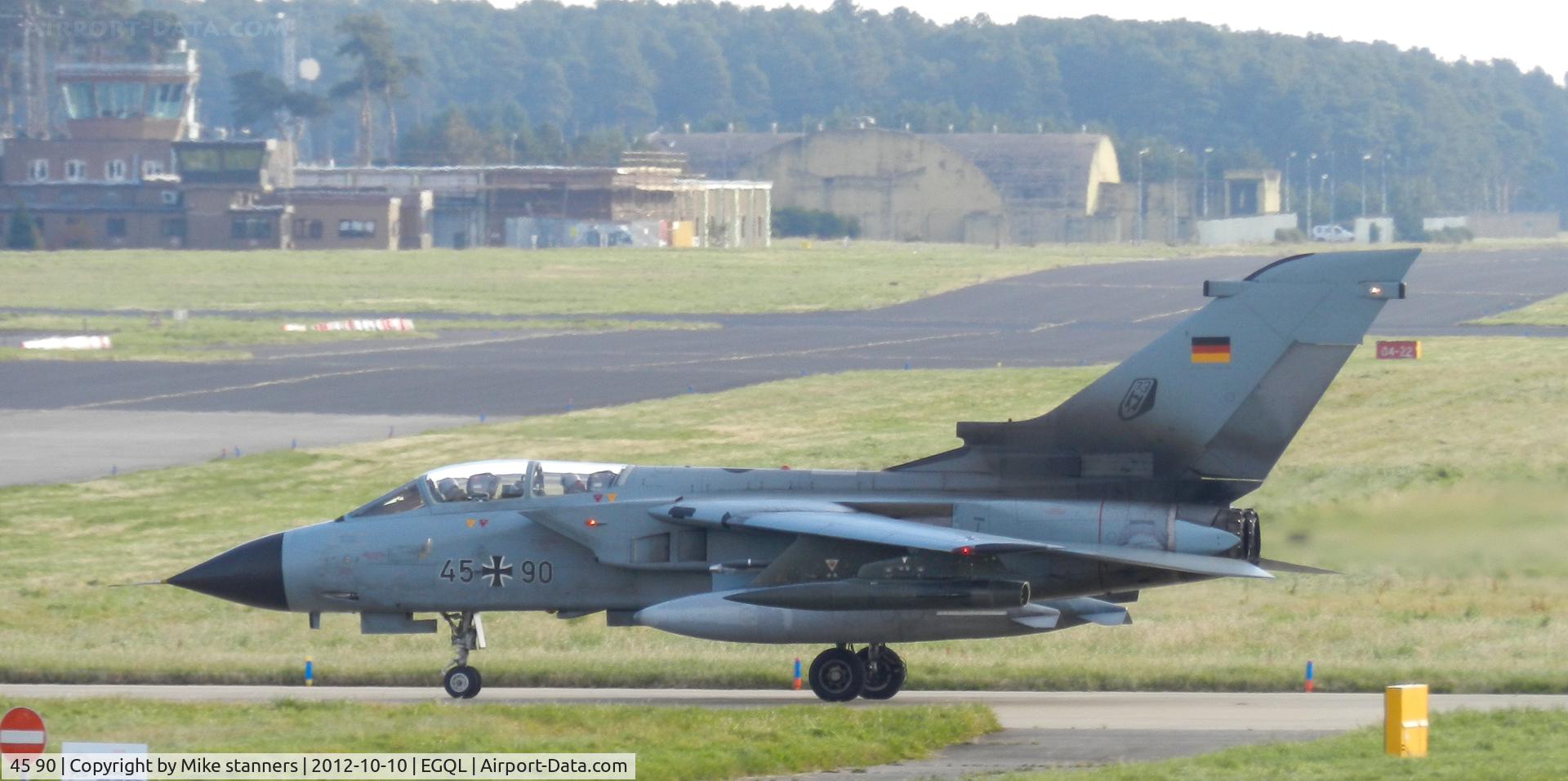 45 90, Panavia Tornado IDS C/N 720/GS231/4290, a JBG-33 Tornado IDS,one of six tornados deployed, by the Buchel based unit ,to RAF Leuchars for exercise Joint warrior