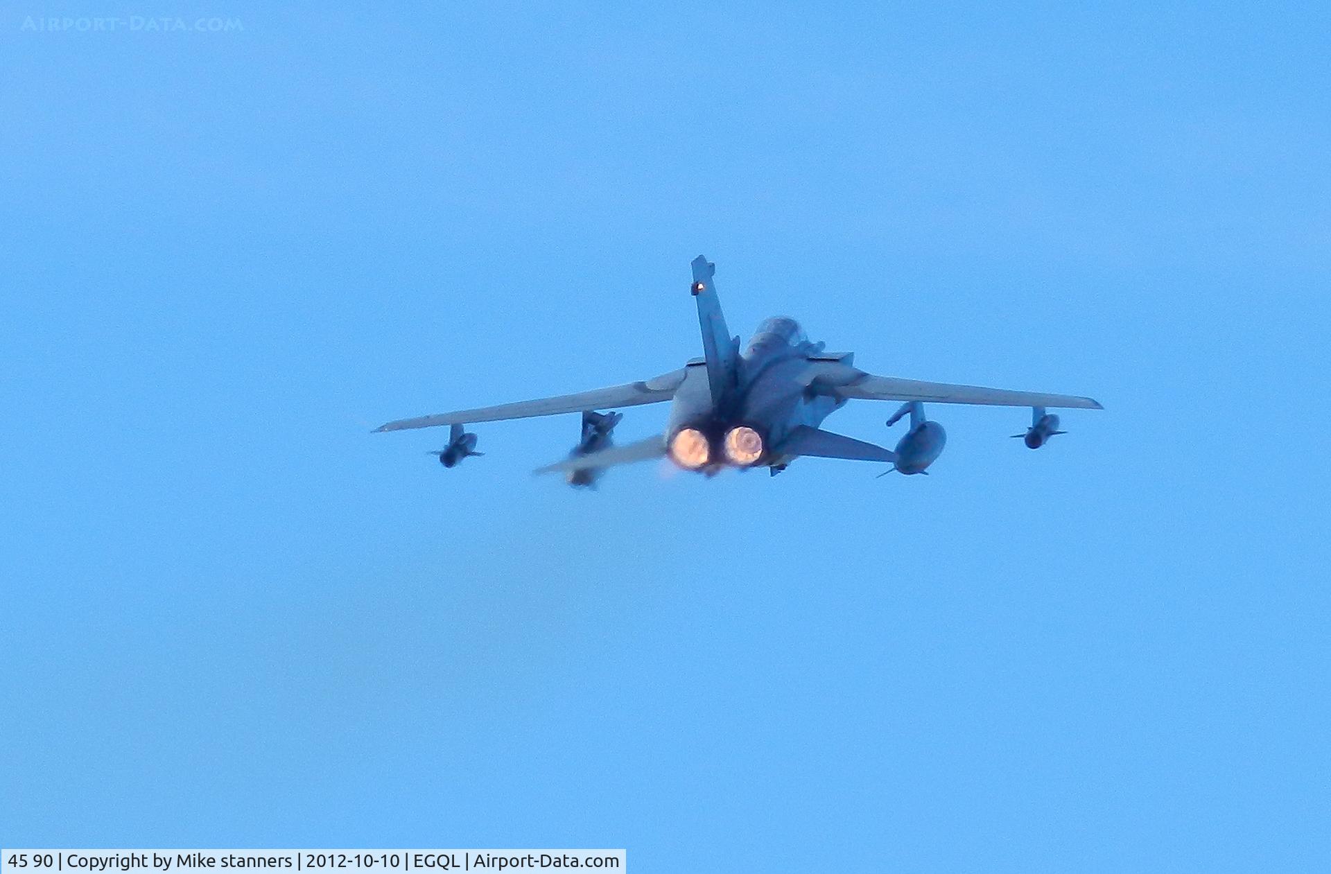 45 90, Panavia Tornado IDS C/N 720/GS231/4290, JBG-33 Tornado blasts off from runway 27 on another Joint warrior sortie