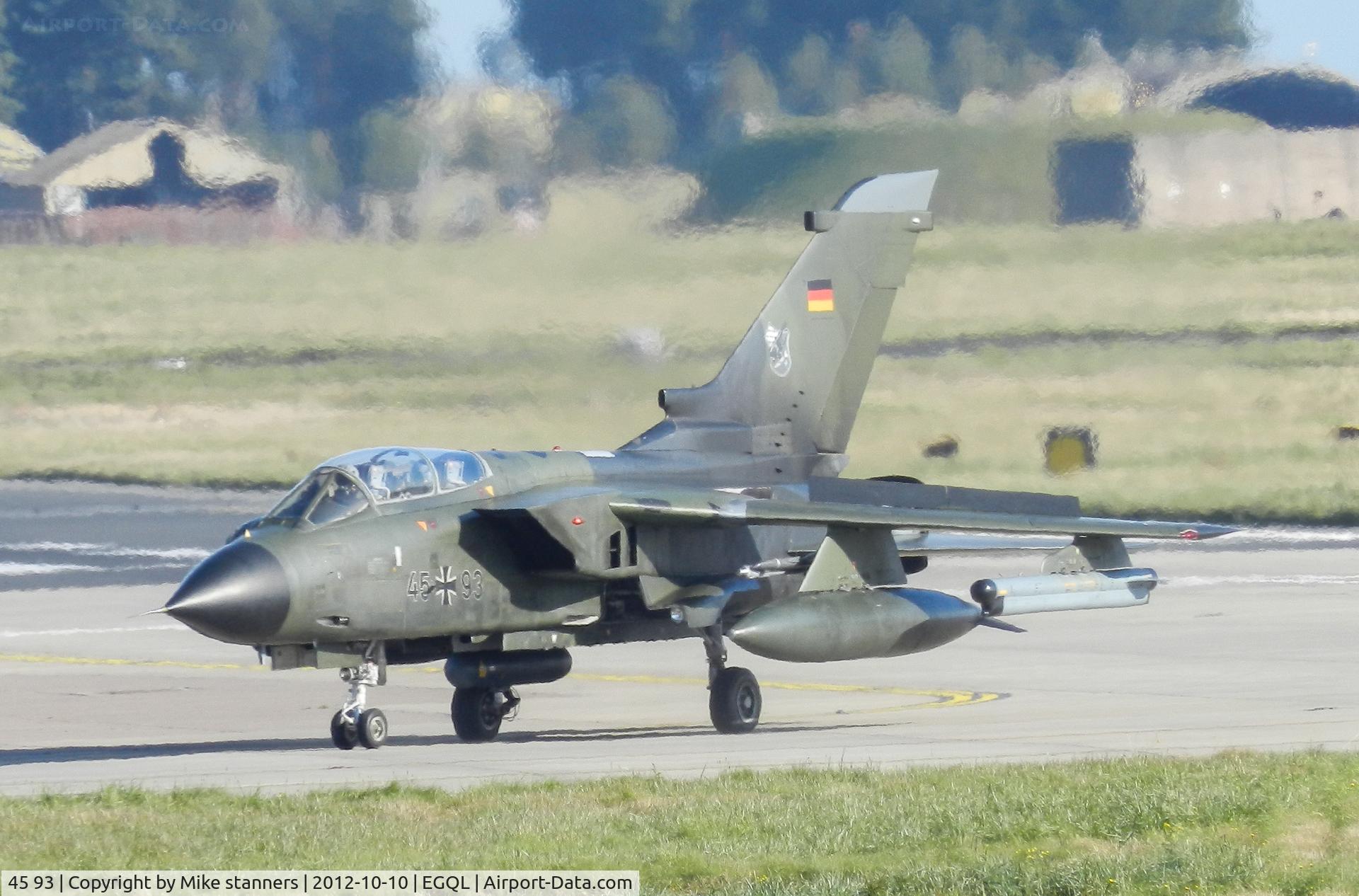 45 93, Panavia Tornado IDS C/N 727/GS234/4293, a JBG-33 Tornado IDS one of the very few German tornado's Still wearing the old green lizard camouflage scheme