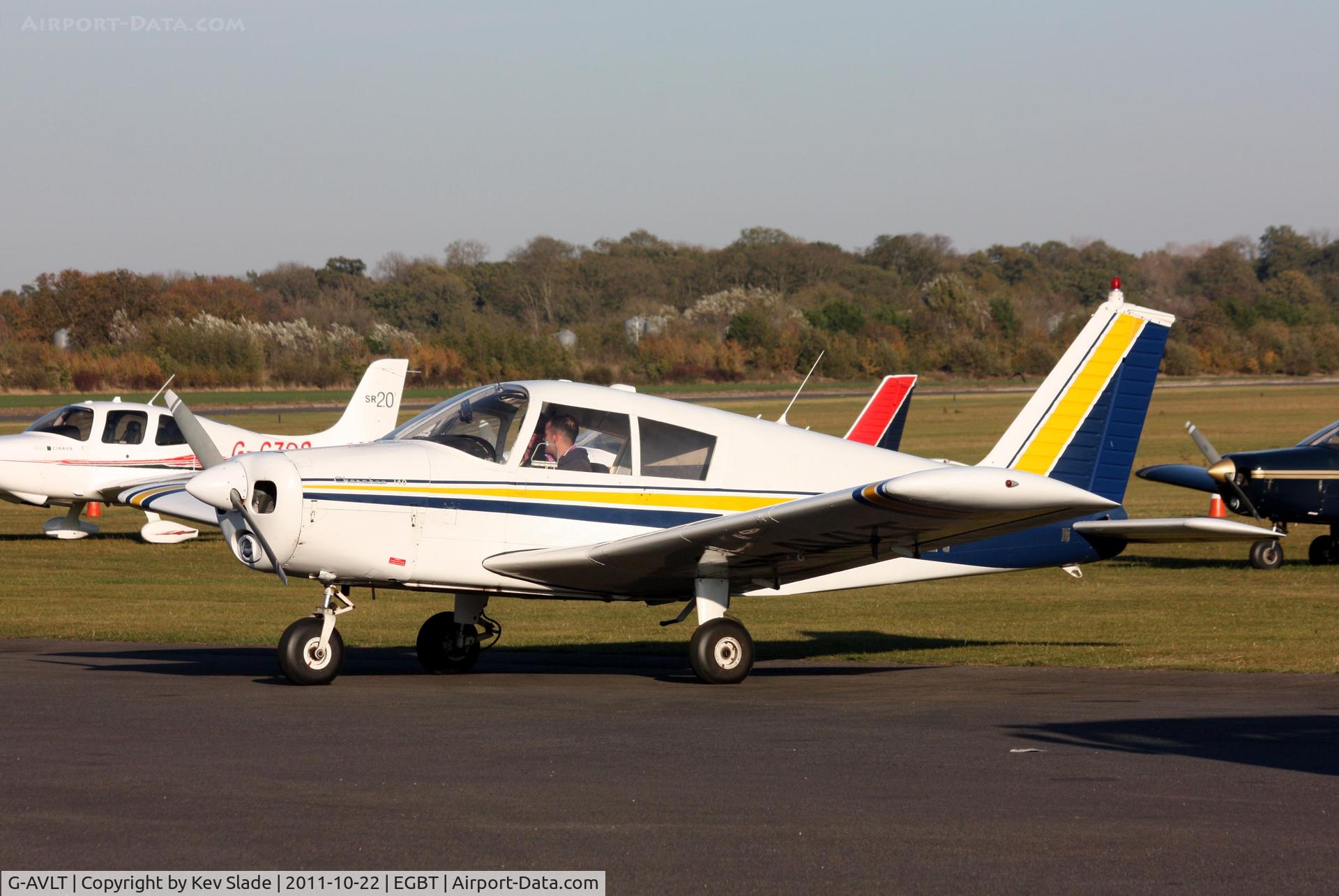 G-AVLT, 1967 Piper PA-28-140 Cherokee C/N 28-23328, Recently returned from a local flight.