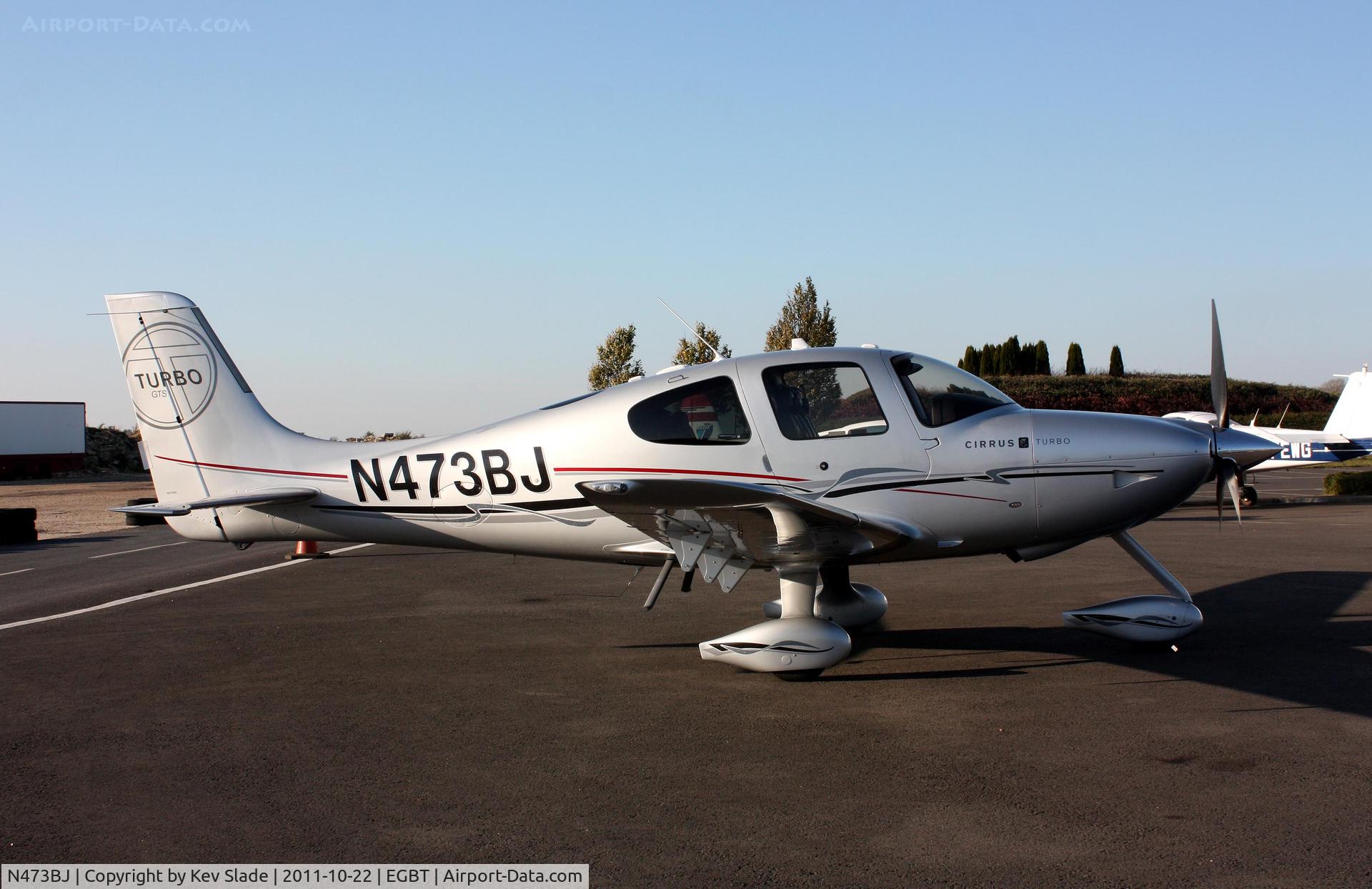 N473BJ, Cirrus SR22T Turbo C/N 3700, Outside the Turweston Flight Centre.