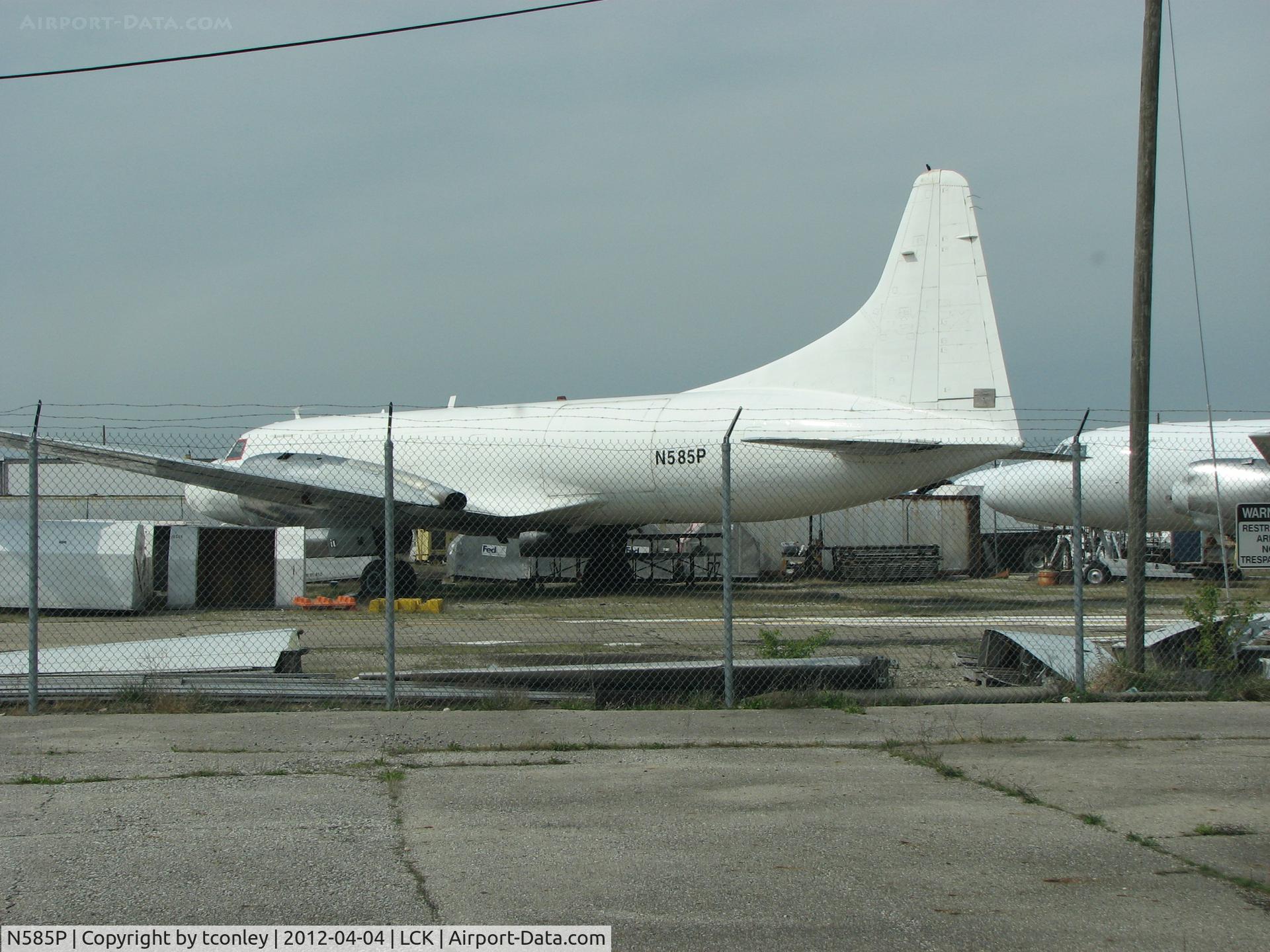 N585P, 1954 Convair 580 C/N 163, @ Former Air Tahoma Facility @ Rickenbacker Airport 4/4/2012