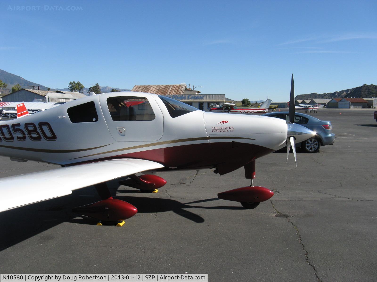 N10580, Cessna LC41-550FG C/N 411150, 2009 Cessna LC41-550FG as 400 CORVALIS TT, twin-turbocharged Continental TSIO-550-C 310 Hp, tri-blade scimitar CS prop, fixed gear streamlined low-drag speedster