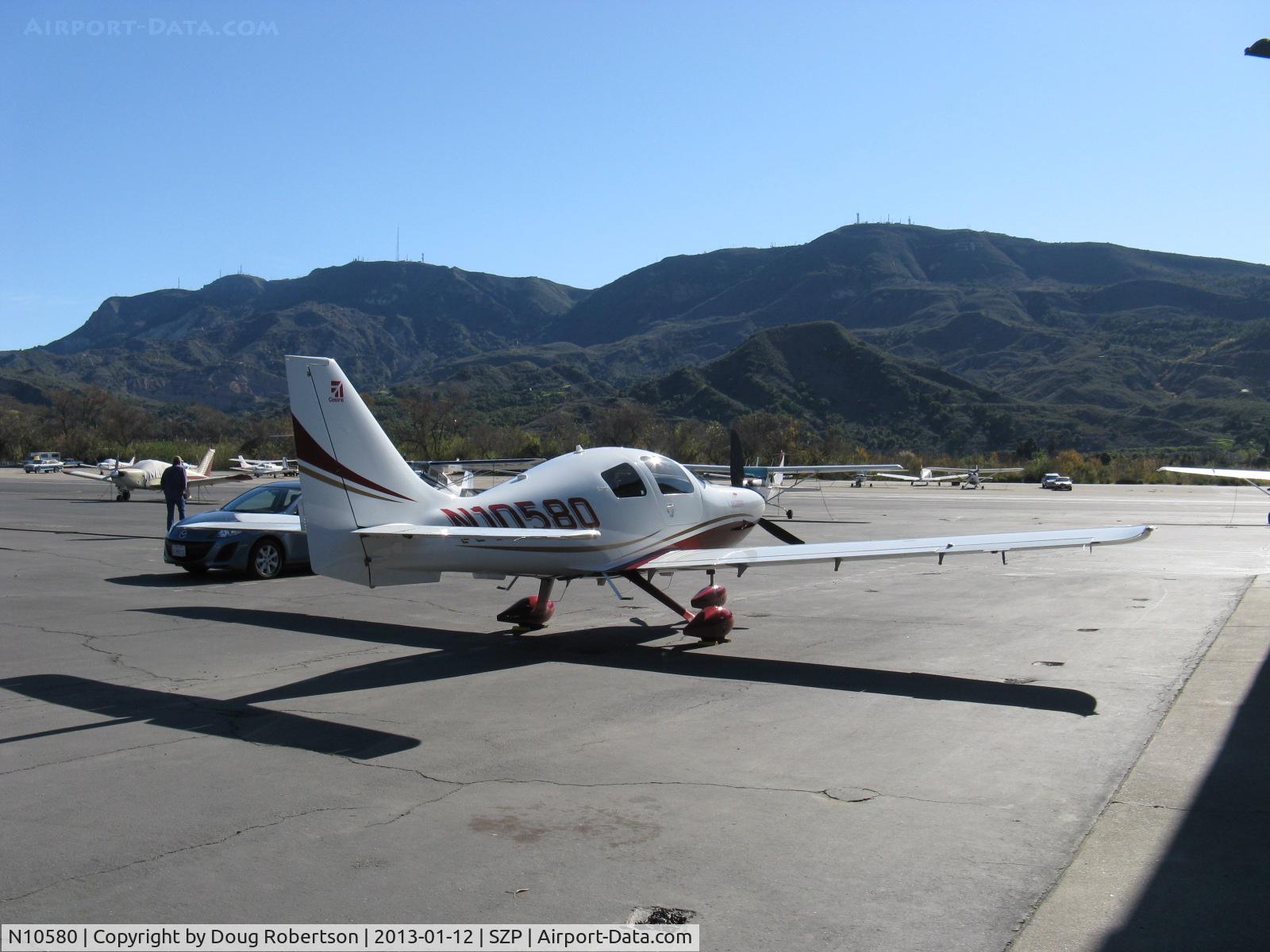 N10580, Cessna LC41-550FG C/N 411150, 2009 Cessna LC41-550FG as 400 CORVALIS, twin turbo-charged Continental TSIO-550-C with two intercoolers 310 Hp, tri-blade CS Hartzell scimitar prop