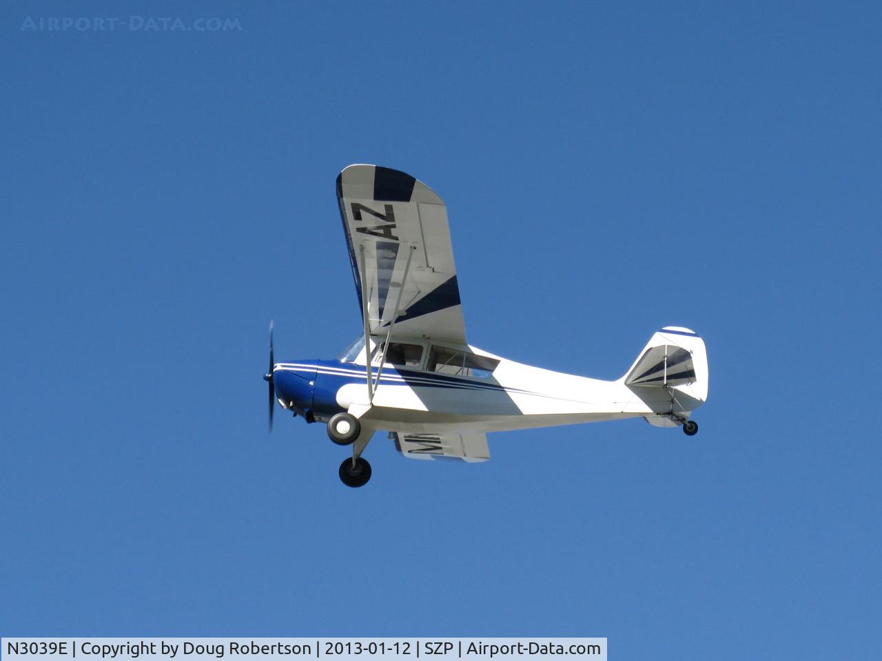 N3039E, 1946 Aeronca 7AC Champion C/N 7AC-6625, 1946 Aeronca 7AC CHAMPION, Continental O-200 100 Hp upgrade per STC, takeoff climb Rwy 22